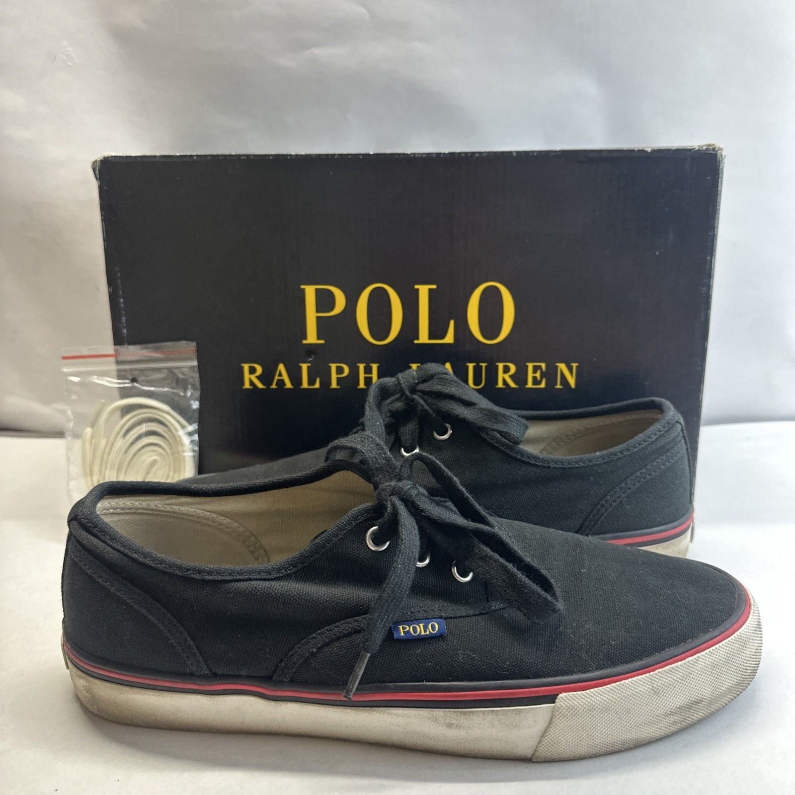Polo Ralph Lauren POLO RALPH LAUREN MORRAY-SK-VLC BLACK SIZE 10.5 D no box Size US 10.5 / EU 43-44 - 1 Thumbnail