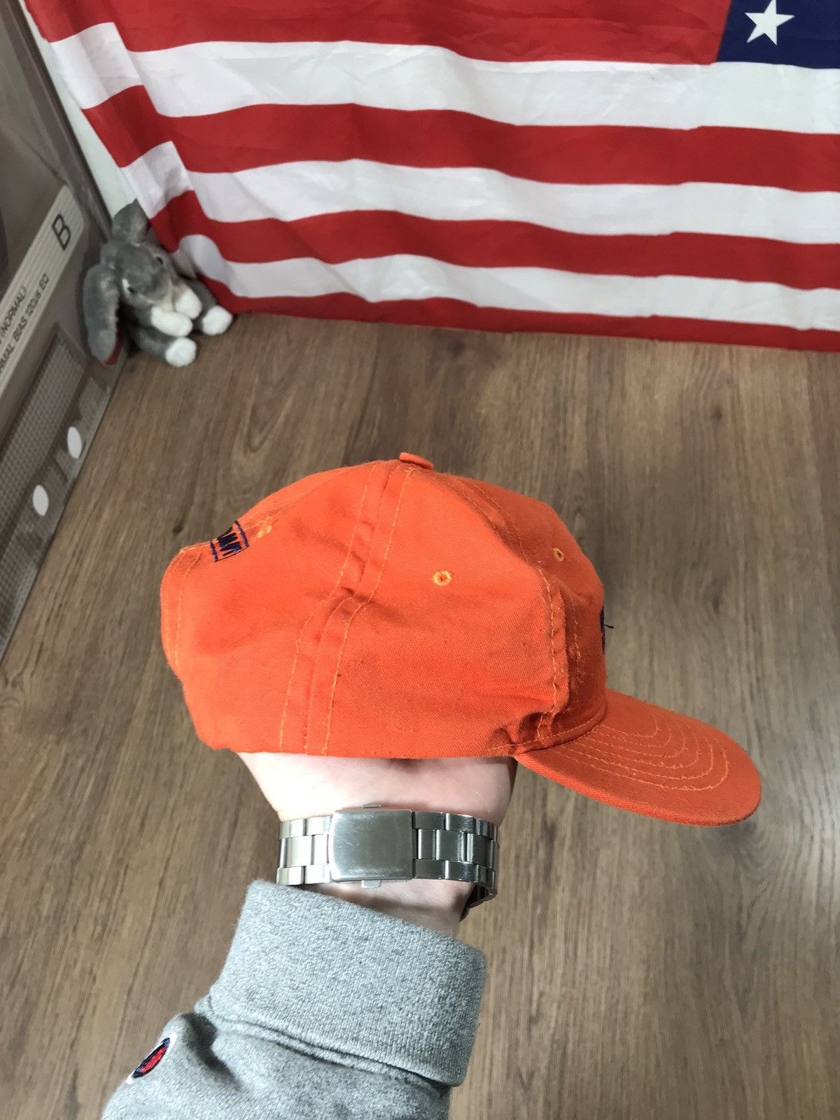 Mammut × Vintage Mammut Vintage 70s Outdoor Orange Cap Size ONE SIZE - 3 Thumbnail