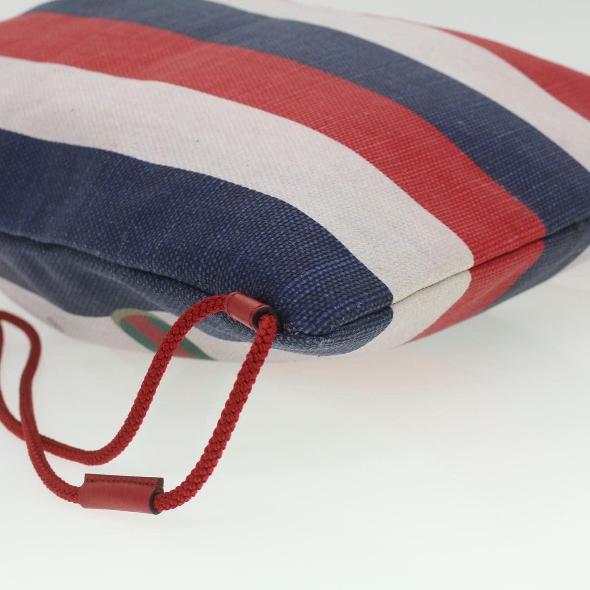 Gucci GUCCI Web Sherry Line Backpack Canvas Tricolor Red Blue Size ONE SIZE - 16 Thumbnail