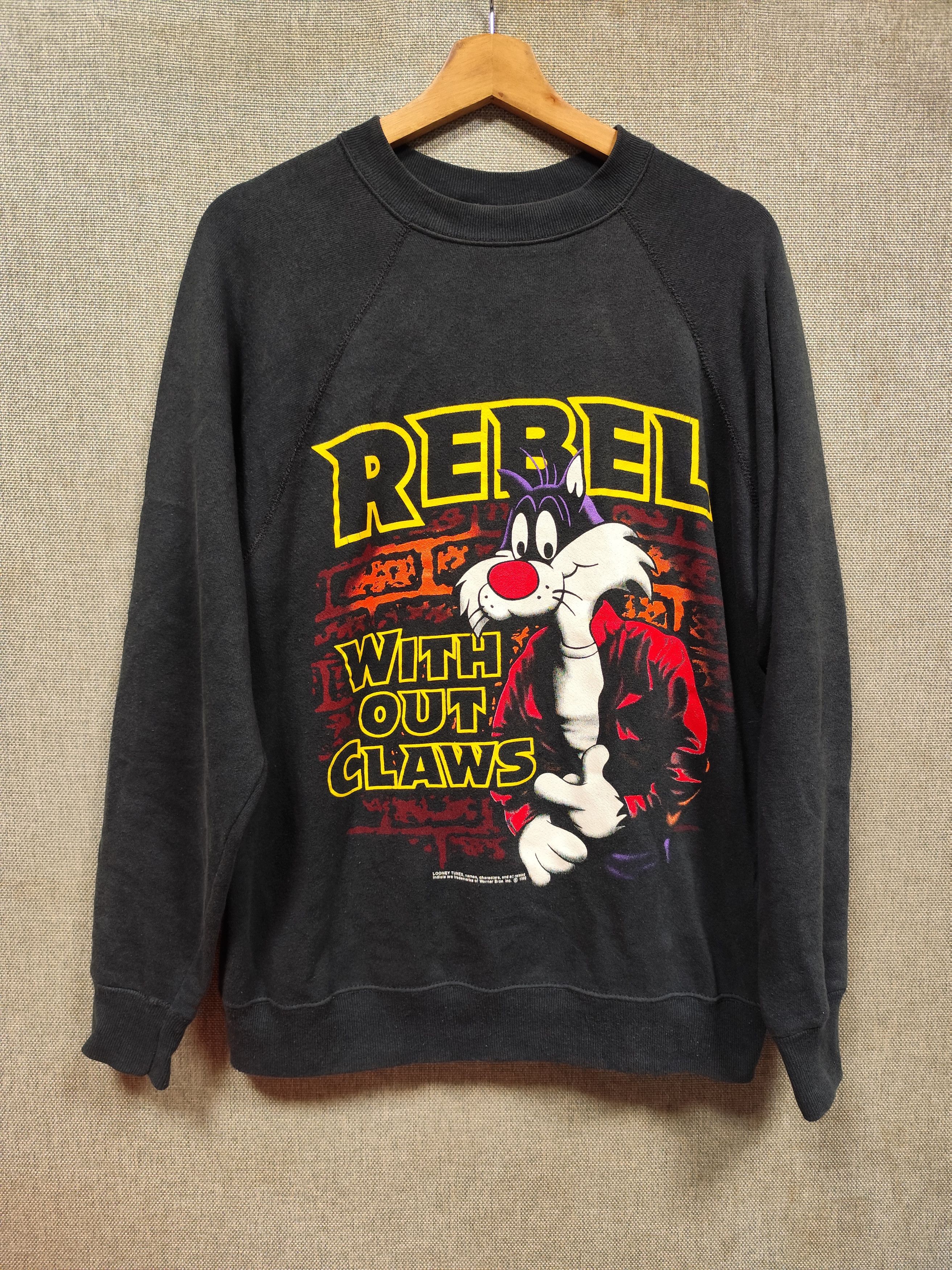Disney Vintage 90s Looney Tunes Sylvester Rebel Without Claws Size US M / EU 48-50 / 2 - 1 Thumbnail