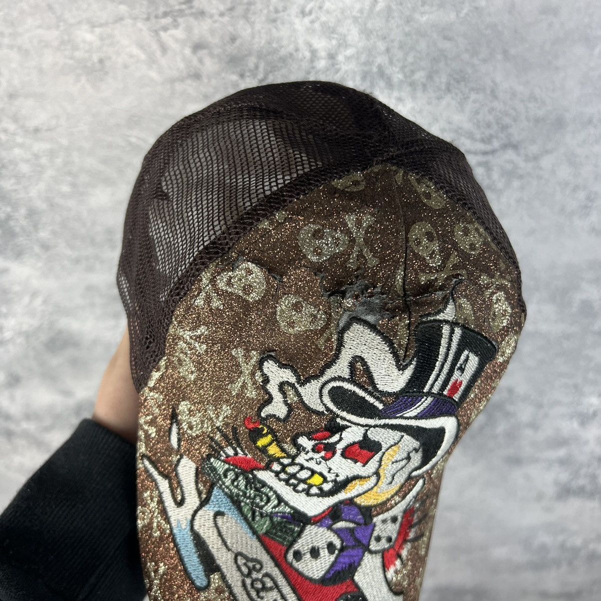 Ed Hardy Ed Hardy Christian Audigier Skull Vintage Cap Y2K Size ONE SIZE - 7 Thumbnail