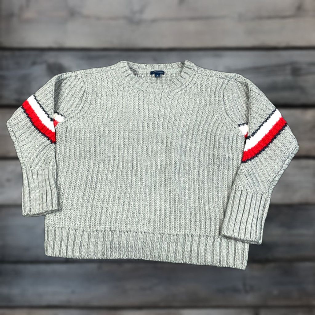 Tommy Hilfiger TOMMY HILFIGER Gray Chunky Knit Sweater Women’s Medium Pullover 90s Casual Heavyweight Size M / US 6-8 / IT 42-44 - 1 Thumbnail