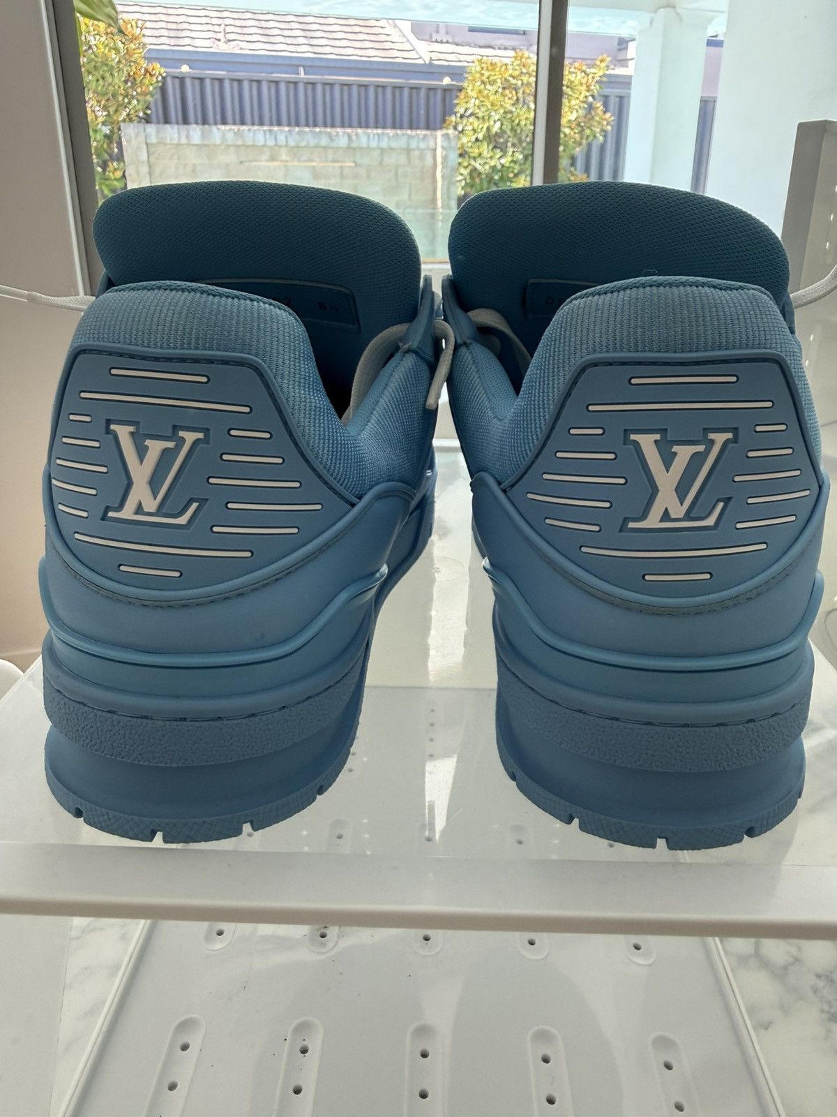 Louis Vuitton Embossed Monogram Blue Louis Vuitton Trainers. Size US 9.5 / EU 42-43 - 1 Thumbnail