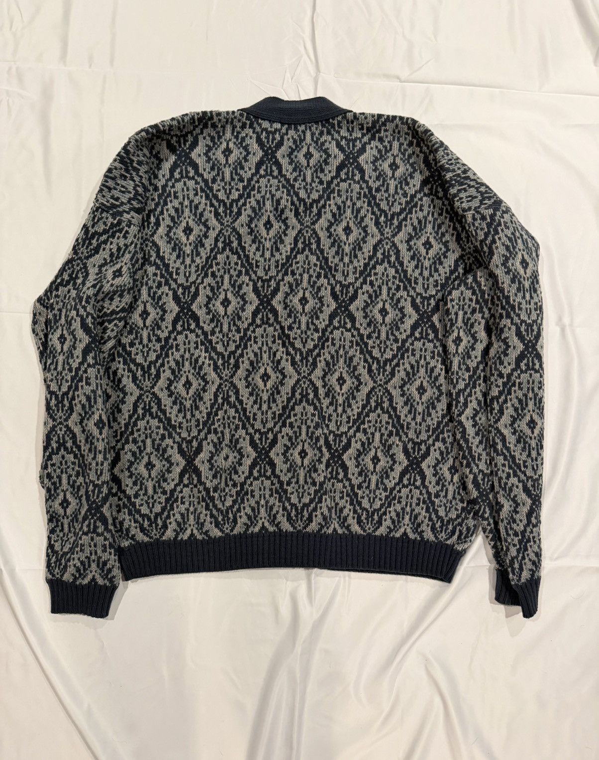 Vintage CRAZY PATTERN VINTAGE BOXY FIT CARDIGAN BRITTANIA / SIZE M-L Size US L / EU 52-54 / 3 - 5 Thumbnail