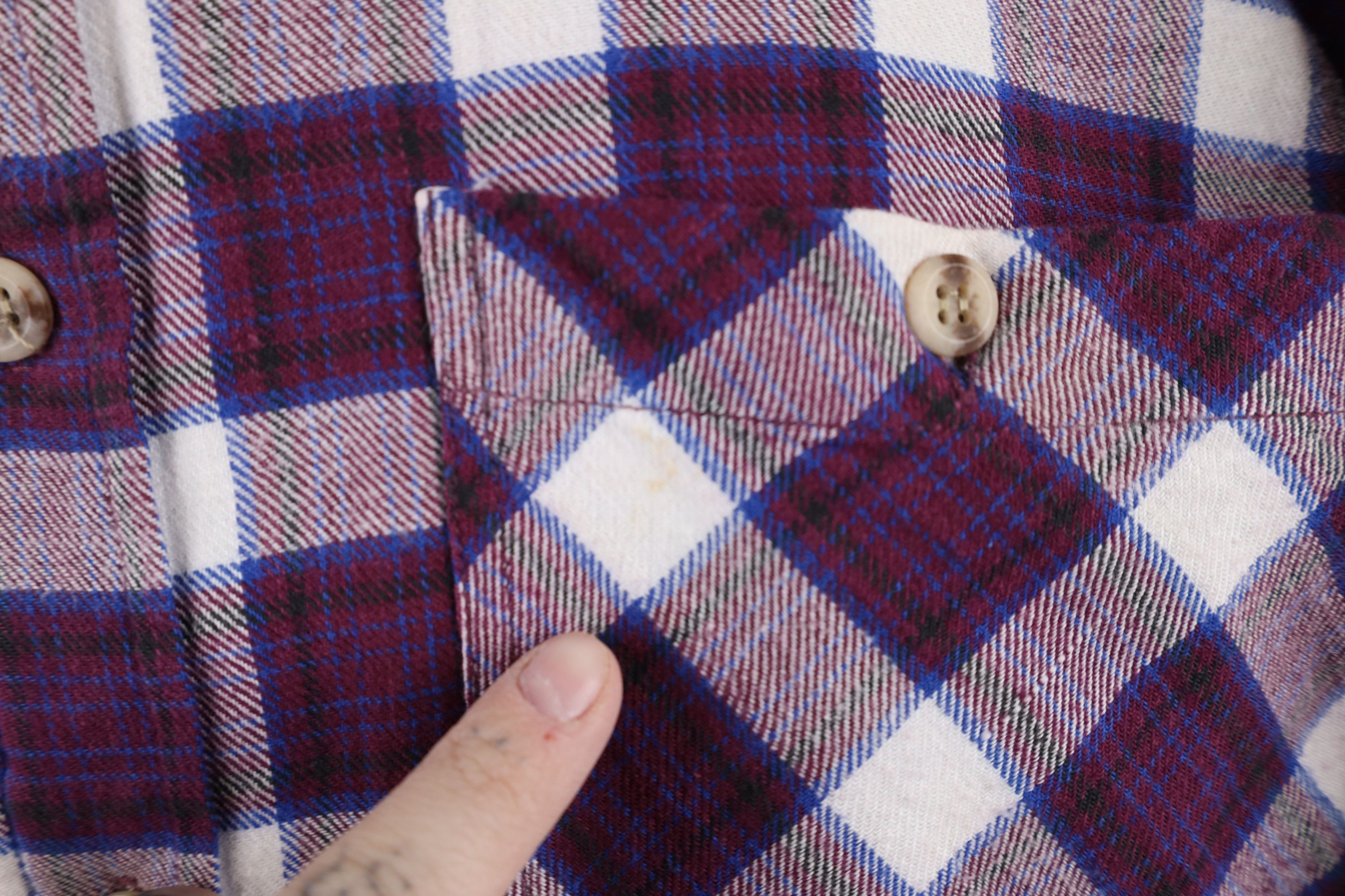 Vintage Vintage 90s Streetwear Quilted Flannel Button Shirt Jacket Size US L / EU 52-54 / 3 - 4 Thumbnail