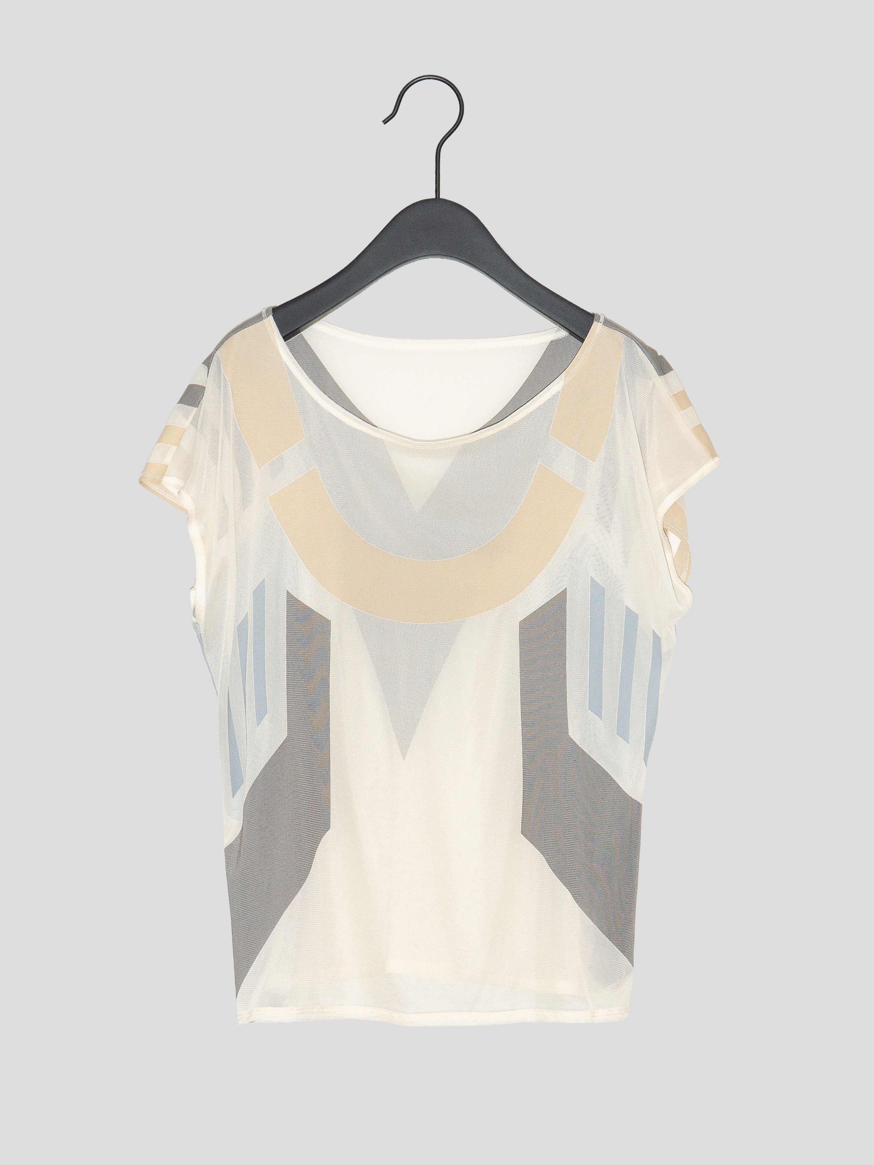 Issey Miyake SS12 Runway Geometric Mesh Top Size M / US 6-8 / IT 42-44 - 3 Thumbnail