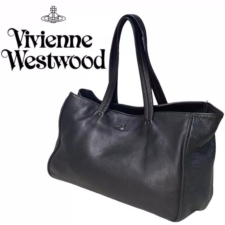 Vivienne Westwood vivienne westwood size os A black leather suitcase with a s Size ONE SIZE - 1 Thumbnail