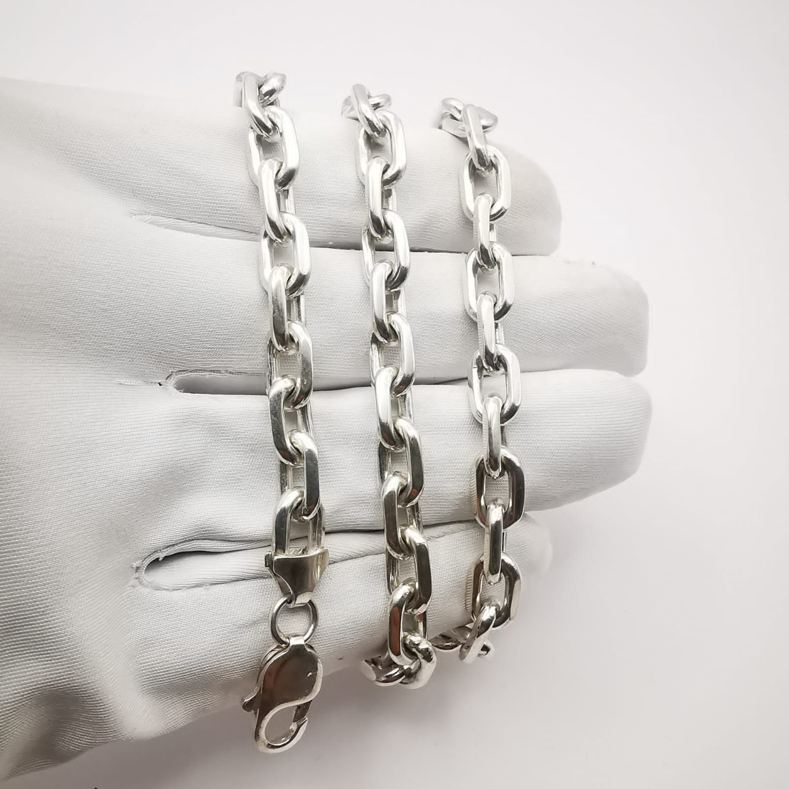 Sterling Silver Vintage 925 Sterling Silver Men's Jewelry Chain 104g Size ONE SIZE - 6 Thumbnail