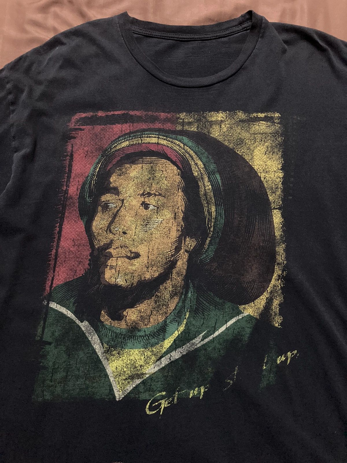 Bob Marley × Vintage Bob Marley Distressed Thrashed Tee Size US L / EU 52-54 / 3 - 3 Thumbnail