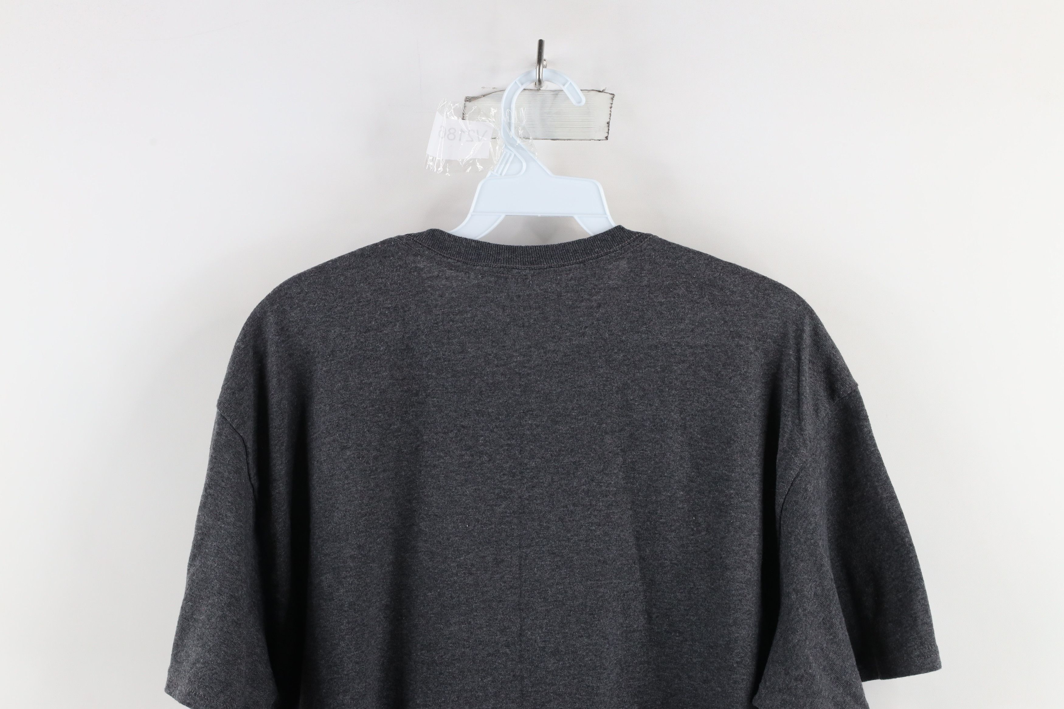Vintage Vintage 90s Streetwear Wolf Moon Short Sleeve T-Shirt Gray Size US L / EU 52-54 / 3 - 8 Thumbnail