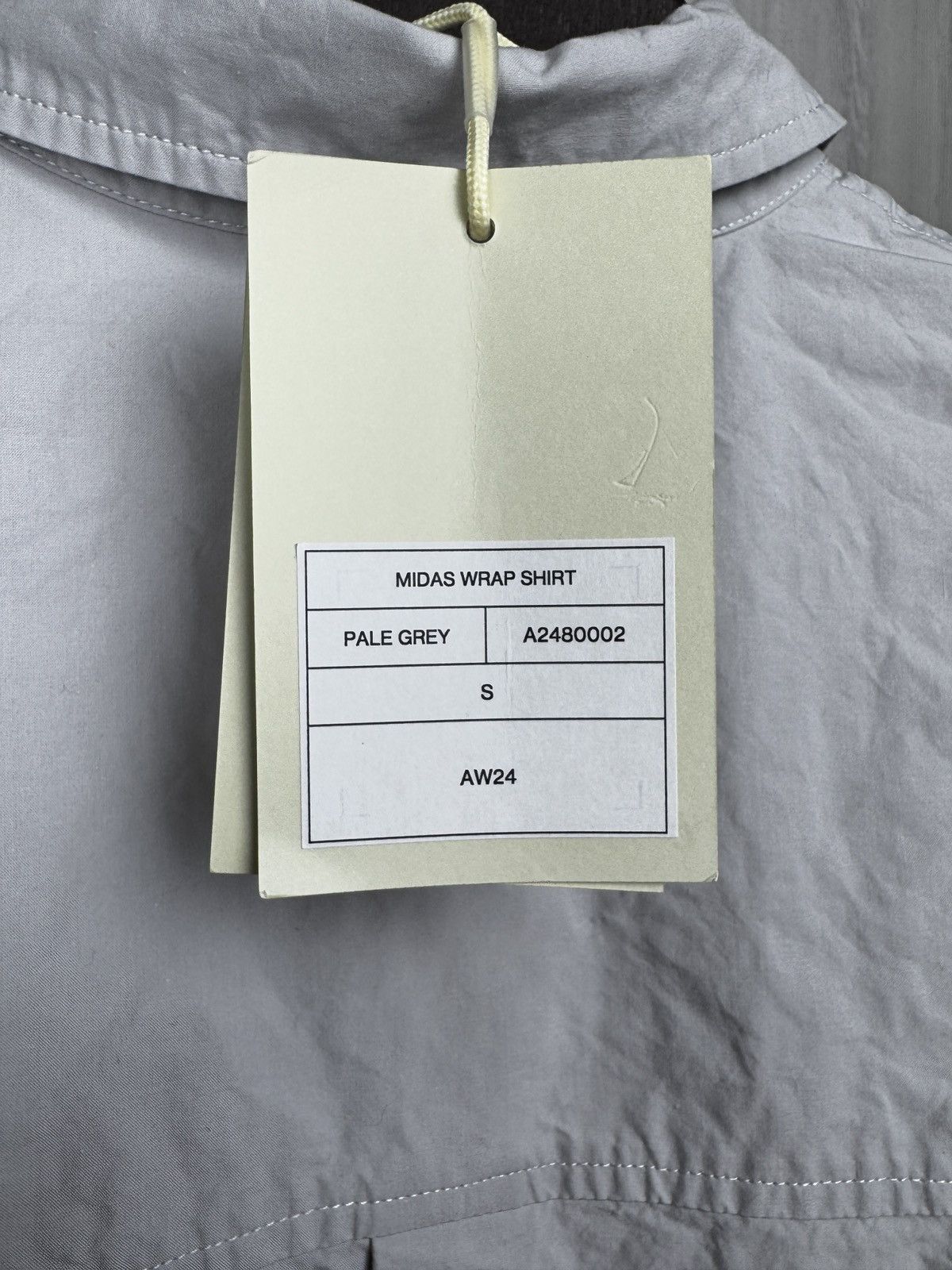 Axel Arigato Axel Arigato pale grey midas wrap shirt size S Size US S / EU 44-46 / 1 - 9 Thumbnail