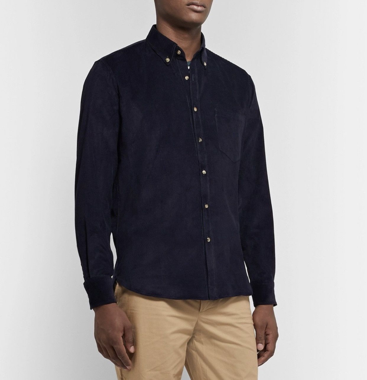 De Bonne Facture DE BONNE FACTURE BUTTON-DOWN COLLAR COTTON-CORDUROY SHIRT Size US L / EU 52-54 / 3 - 1 Thumbnail