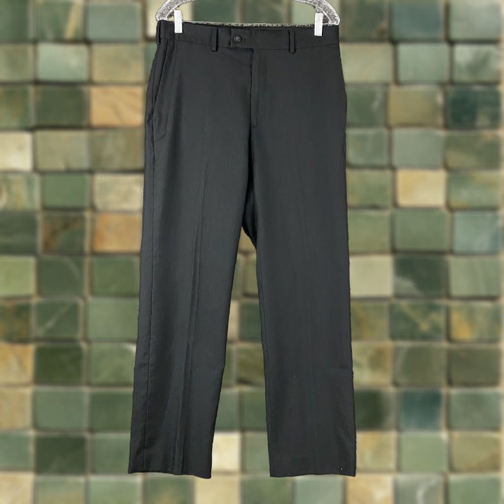 Perry Ellis Perry Ellis Portfolio Men's Dress Pants Black 32x31 Size US 32 / EU 48 - 1 Thumbnail