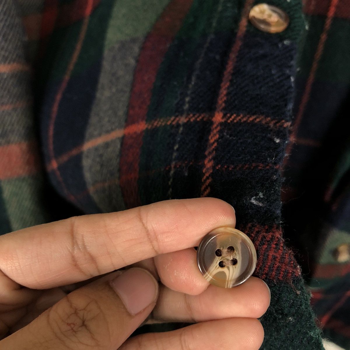 Flannel 🔥Vtg Flannel Wool Jacket Eagle Japan Tartan Design Checked Size US M / EU 48-50 / 2 - 14 Thumbnail