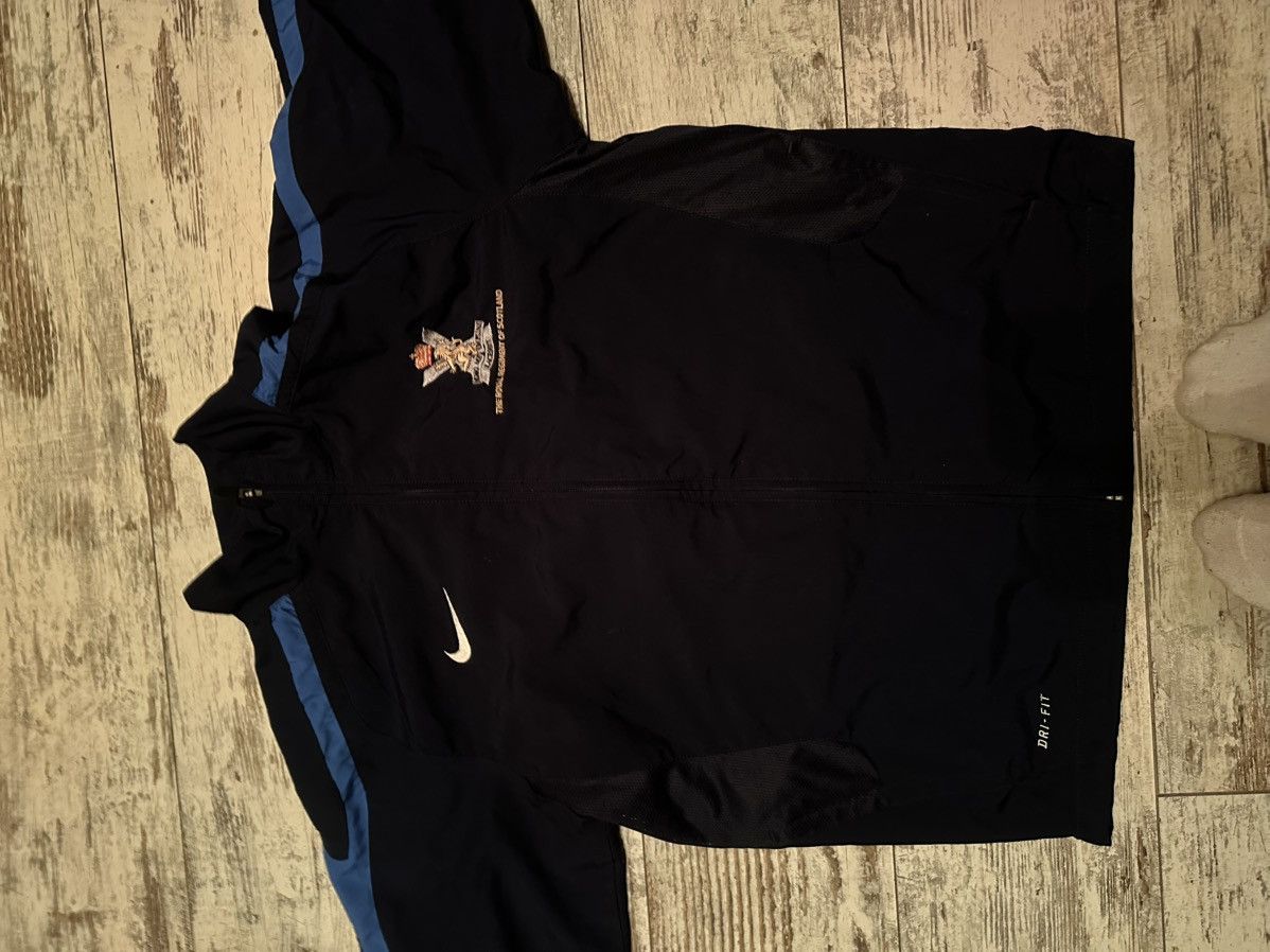 Nike Nike Dri-FIT Full Zip Jacket Men Black Blue Athletic Trainin Size US L / EU 52-54 / 3 - 1 Thumbnail