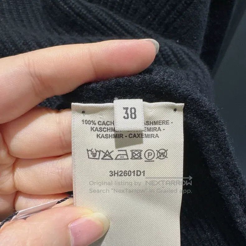 Hermes Hermes Black sweater, 100% cashmere Size XS / US 0-2 / IT 36-38 - 6 Thumbnail