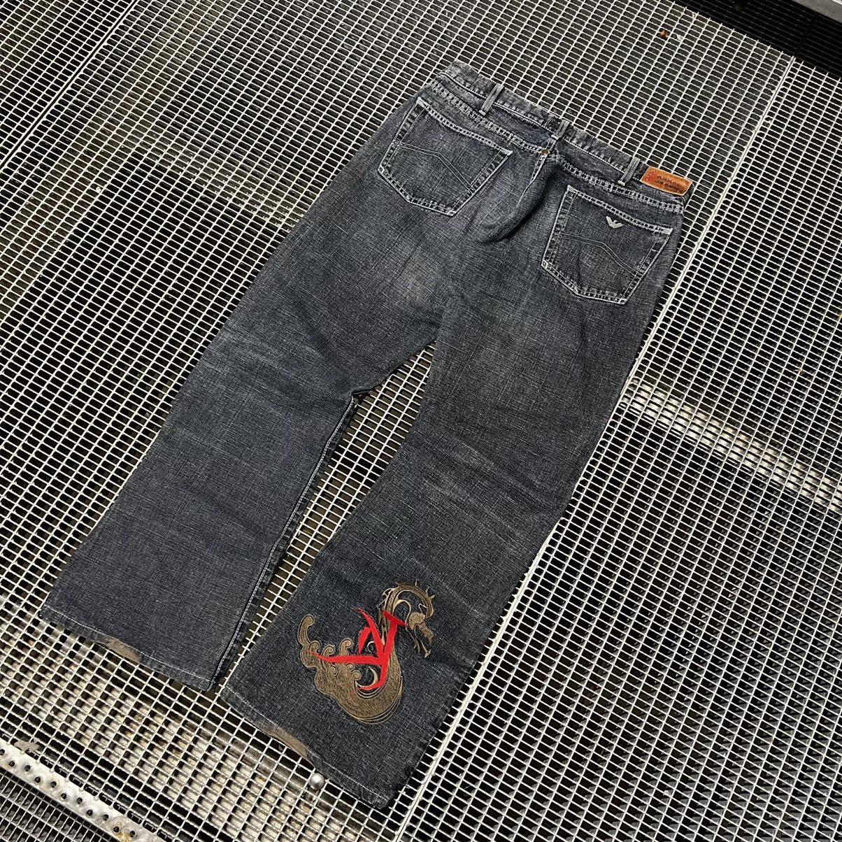 Armani Vintage Denim Jeans Armani Jeans Japan Stayle Big Logo Size US 36 / EU 52 - 1 Thumbnail