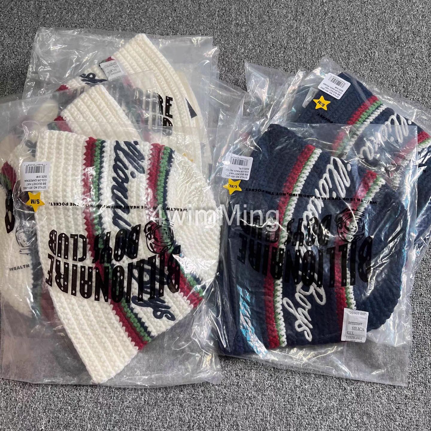 Billionaire Boys Club BBC Hand-Crocheted & Embroidered Knit Bucket Hat。 Q7 Size ONE SIZE - 4 Thumbnail
