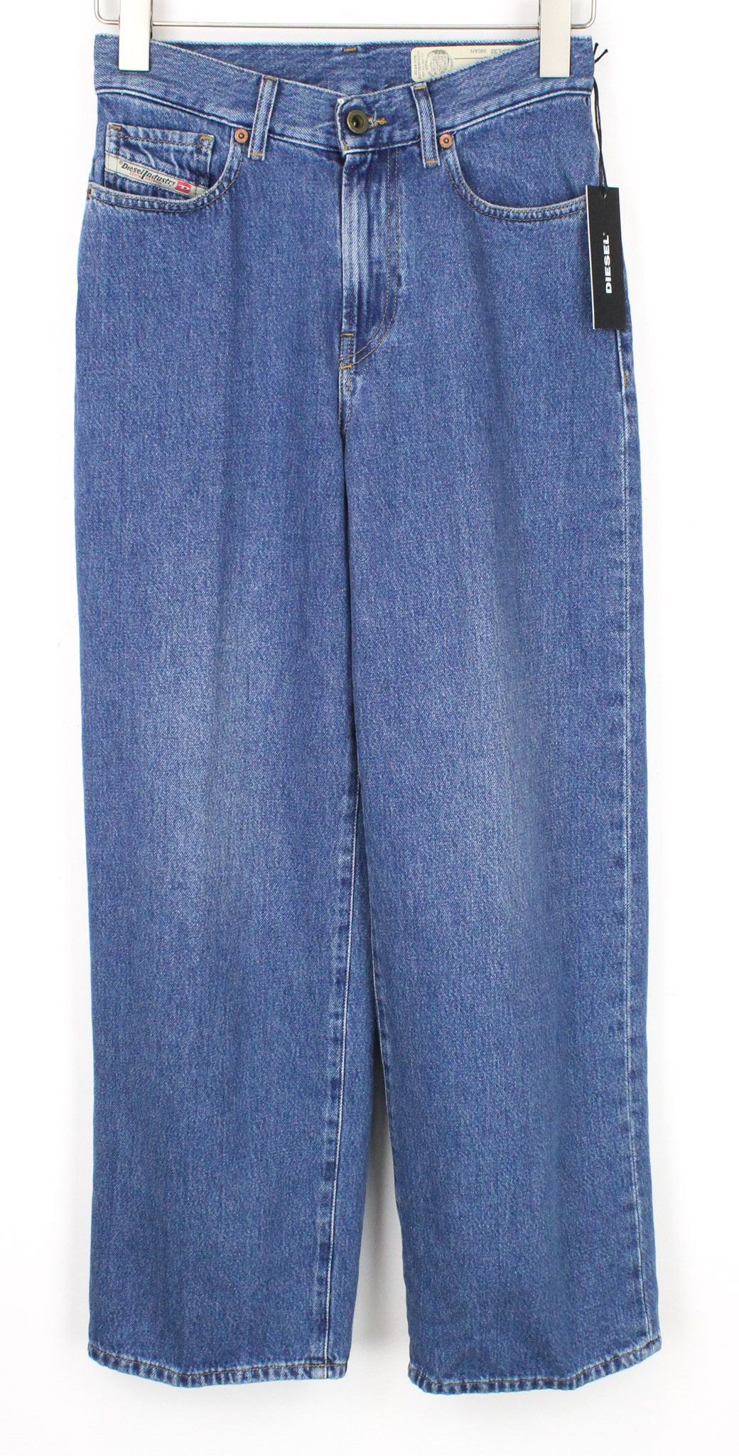 Diesel WIDEE 080AN W25/L32 Blue Cotton Jeans 71256 Size 25" / US 0 / IT 36 - 2 Thumbnail