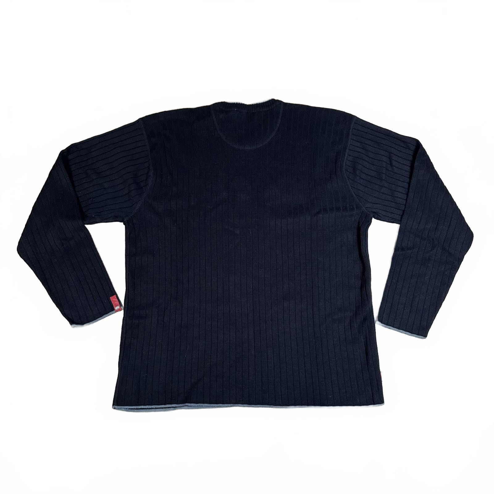 Quiksilver Quiksilver Mens V-neck Sweater XL Black Ribbed Size US XL / EU 56 / 4 - 2 Thumbnail