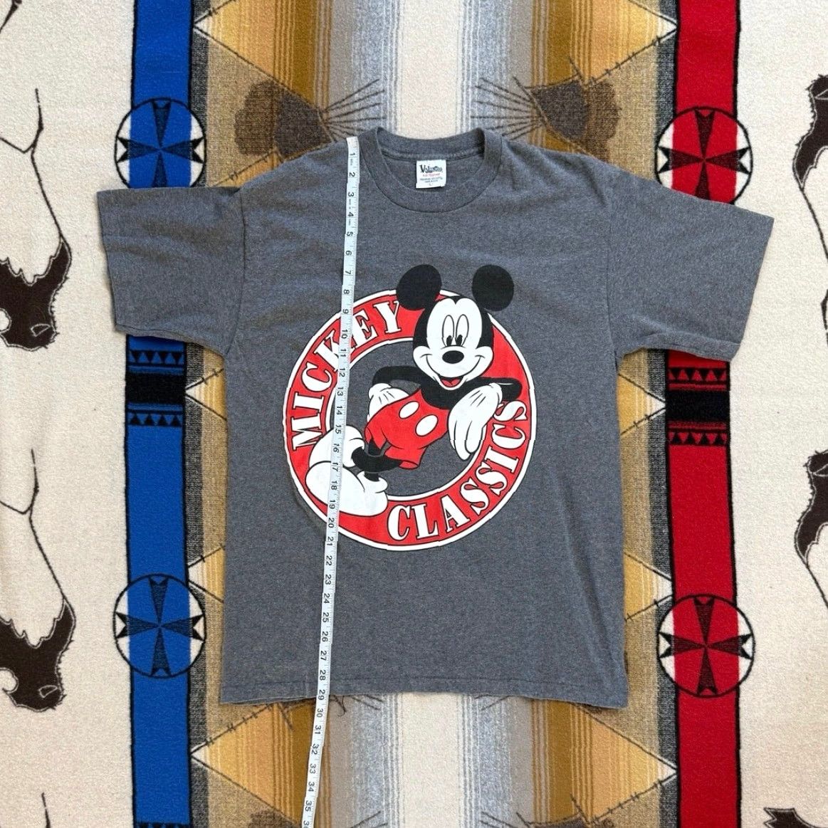 Vintage VINTAGE Mickey Mouse T-Shirt Gray L 1990s 90s Crew Neck Short Sleeve Volunteer Men Size Large Made In USA Boy/Girls? Size US L / EU 52-54 / 3 - 5 Thumbnail
