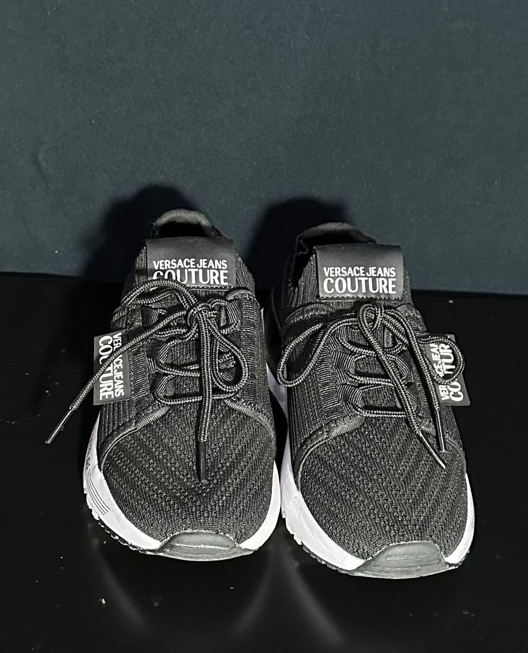 Versace × Versace Jeans Couture NEW! VERSACE jeans couture black dynamic sneakers Size US 4 / IT 34 - 4 Thumbnail