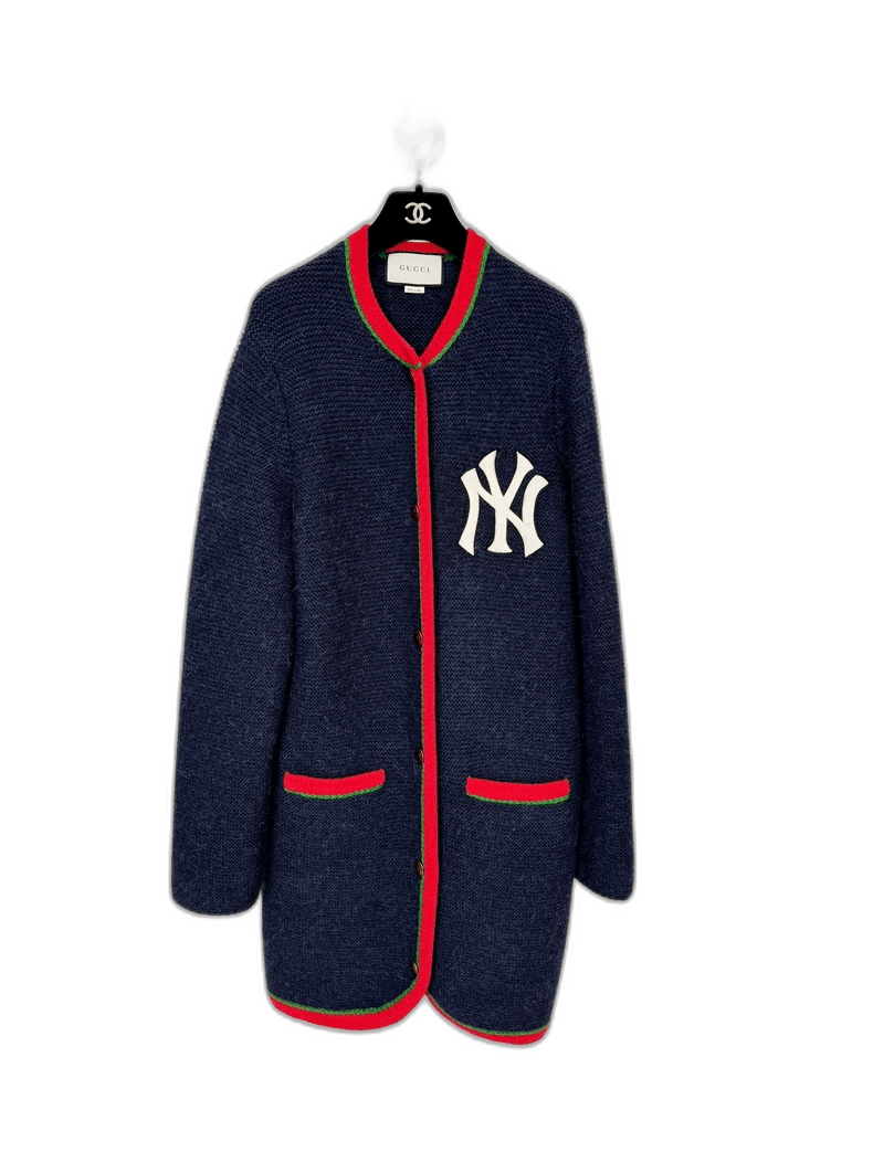 Gucci Gucci Navy Cardigan with Tags, Size M Size M / US 6-8 / IT 42-44 - 1 Thumbnail