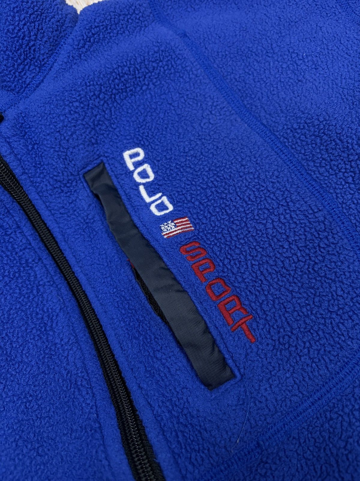 Polo Ralph Lauren Polo Sport Ralph Lauren 1/4 Zip Fleece Jacket sz L 90s Pepsi Size US L / EU 52-54 / 3 - 4 Thumbnail