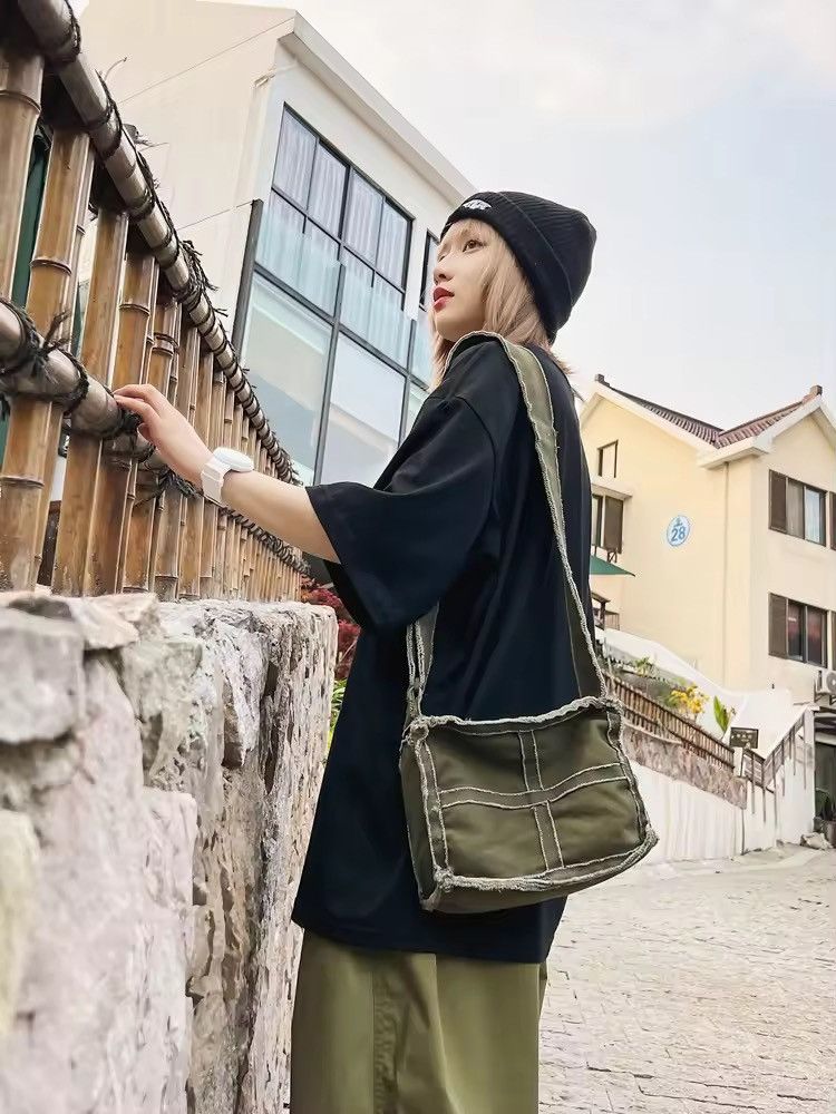 Japanese Brand × Vintage Canvas green shoulder bag Size ONE SIZE - 3 Thumbnail