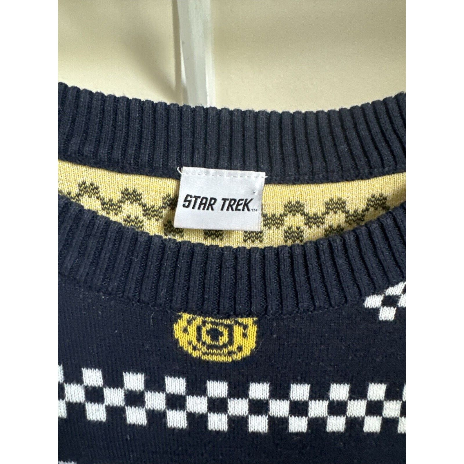 Star Wars Star Trek Holiday Winter Sweater Pullover Black Cotton Large Size US L / EU 52-54 / 3 - 3 Thumbnail