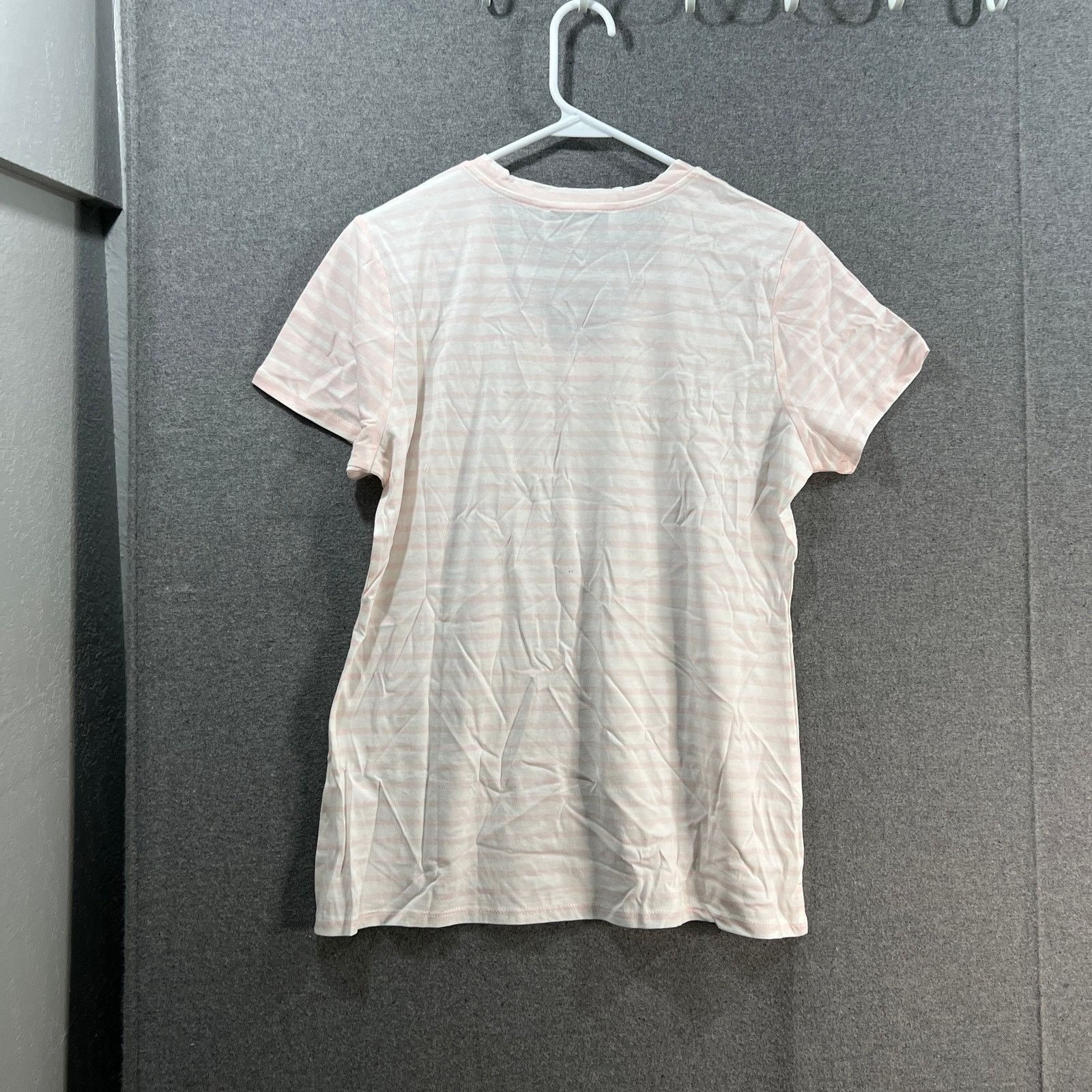 Other Laurie Felt Contrast Stripe V-Neck Tee Soft Pink, Small Size S / US 4 / IT 40 - 2 Thumbnail