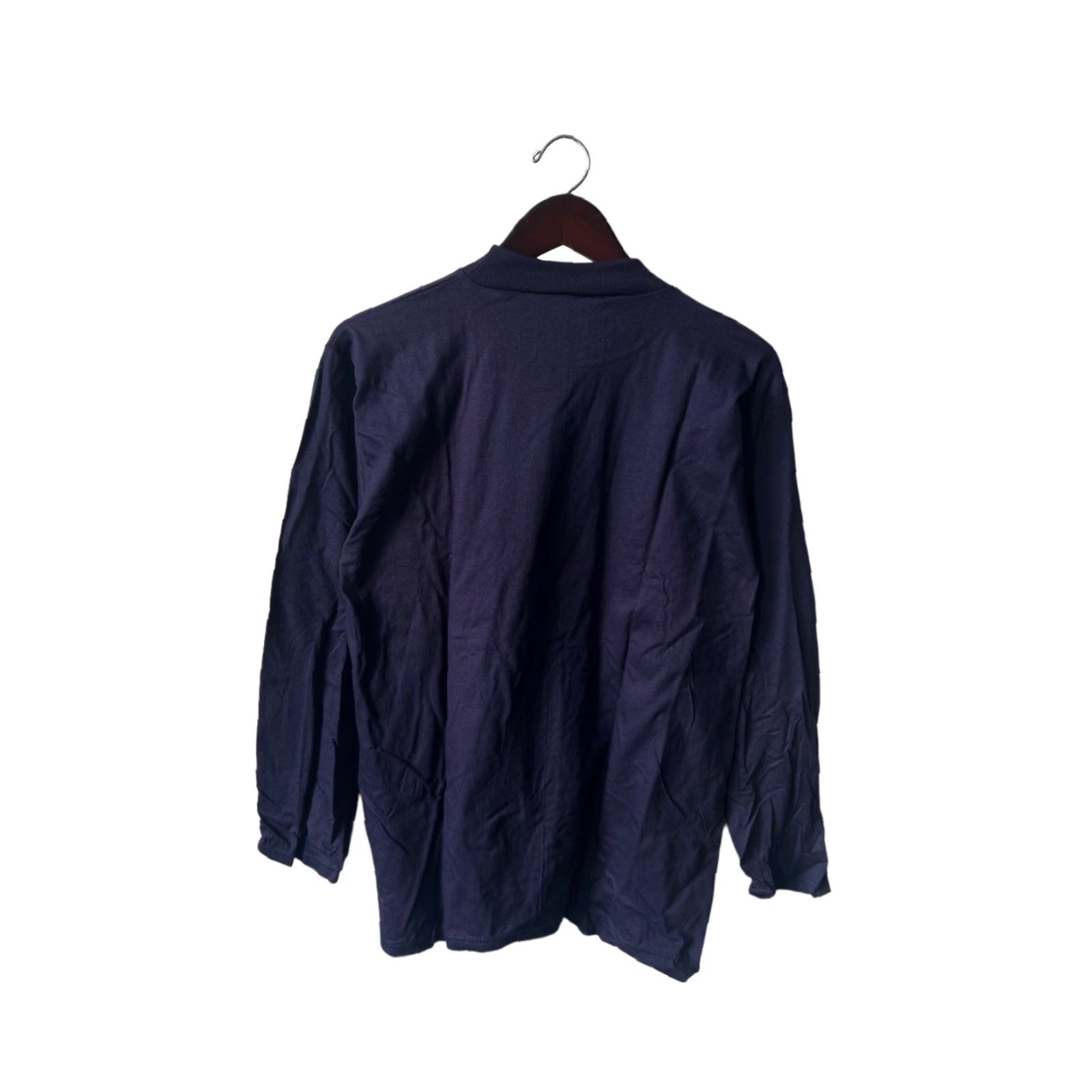 Russell Athletic VINTAGE Russell Athletic Mock Turtleneck Shirt Mens M Navy 90s USA NWOT NOS Shirt Mens Size US M / EU 48-50 / 2 - 5 Thumbnail
