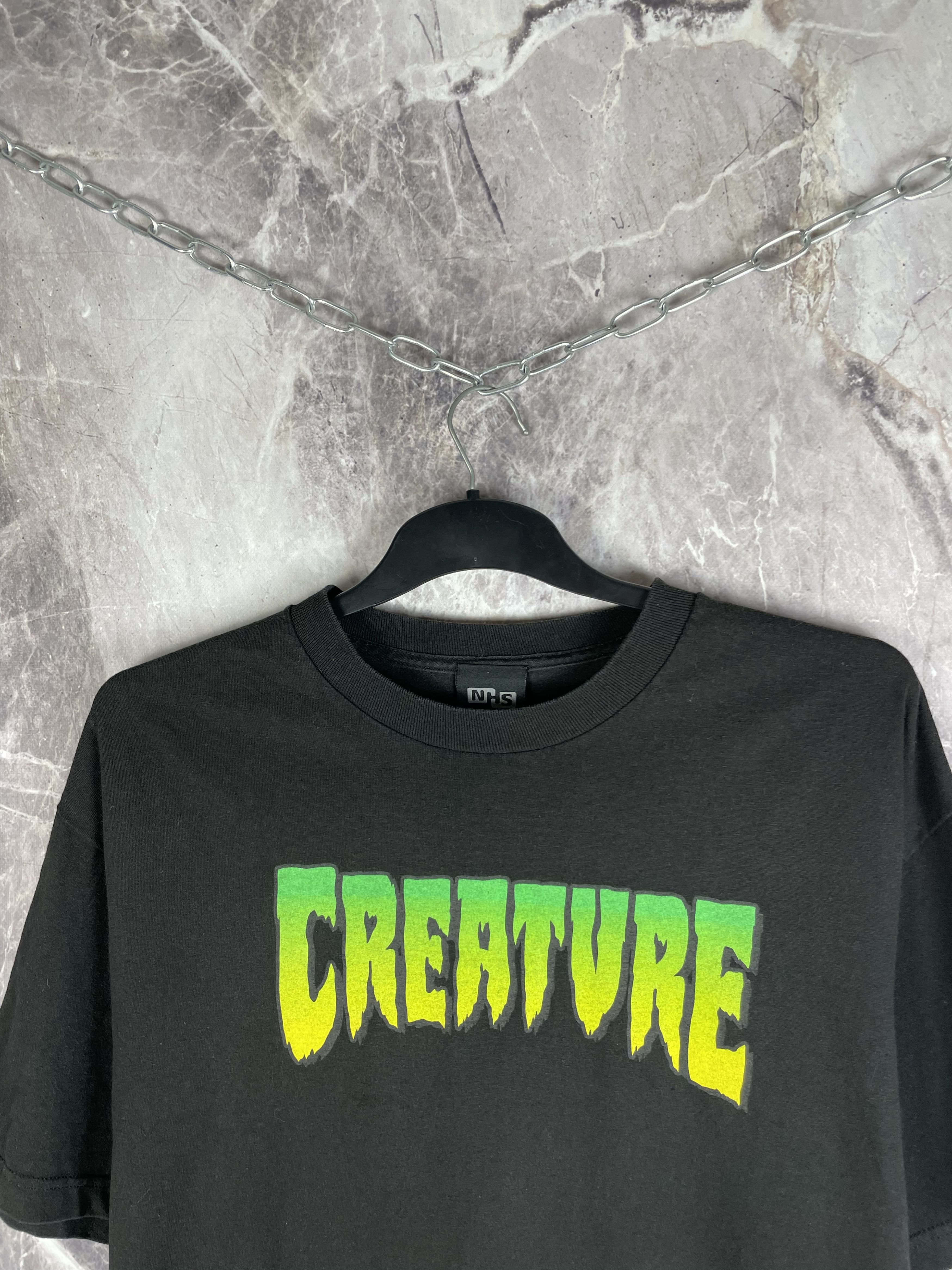 Vintage *RARE* Vintage Creature Skateboards Tee Size US XL / EU 56 / 4 - 3 Thumbnail