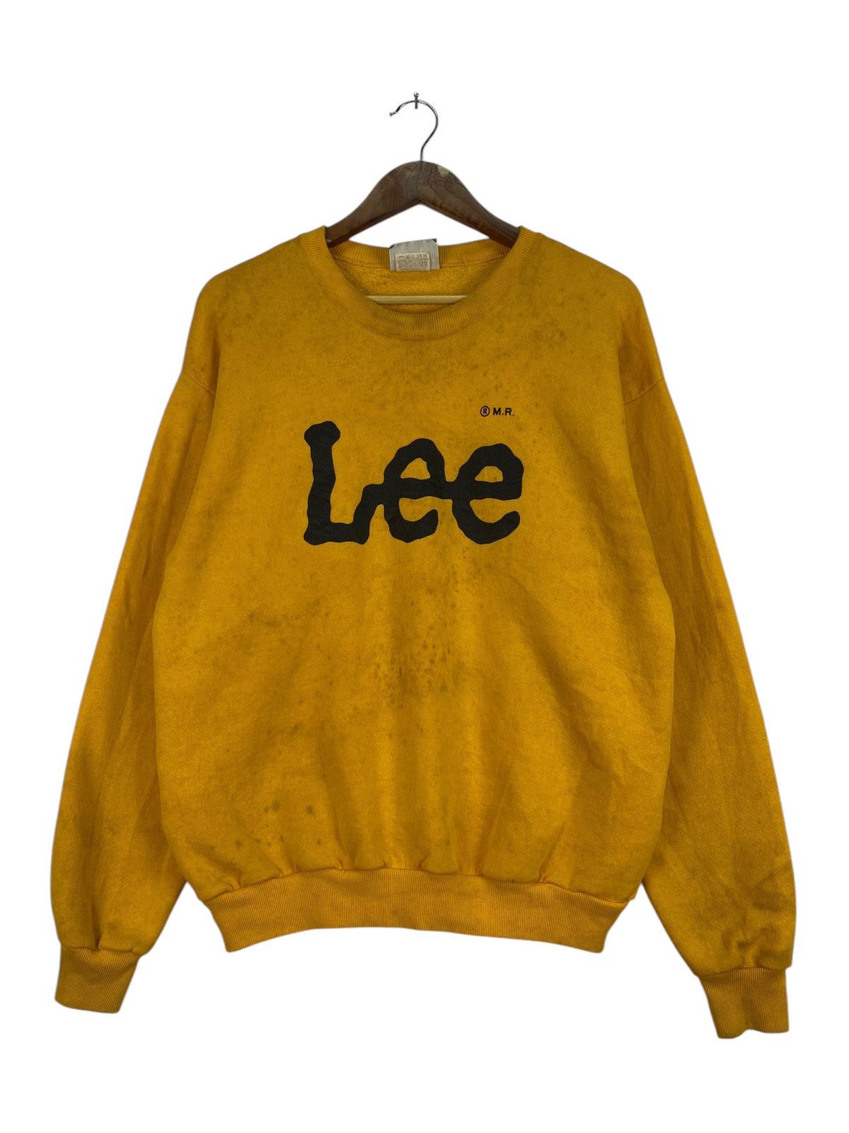 Lee × Vintage Vintage 80’s LEE big logo sweater Size US L / EU 52-54 / 3 - 1 Thumbnail