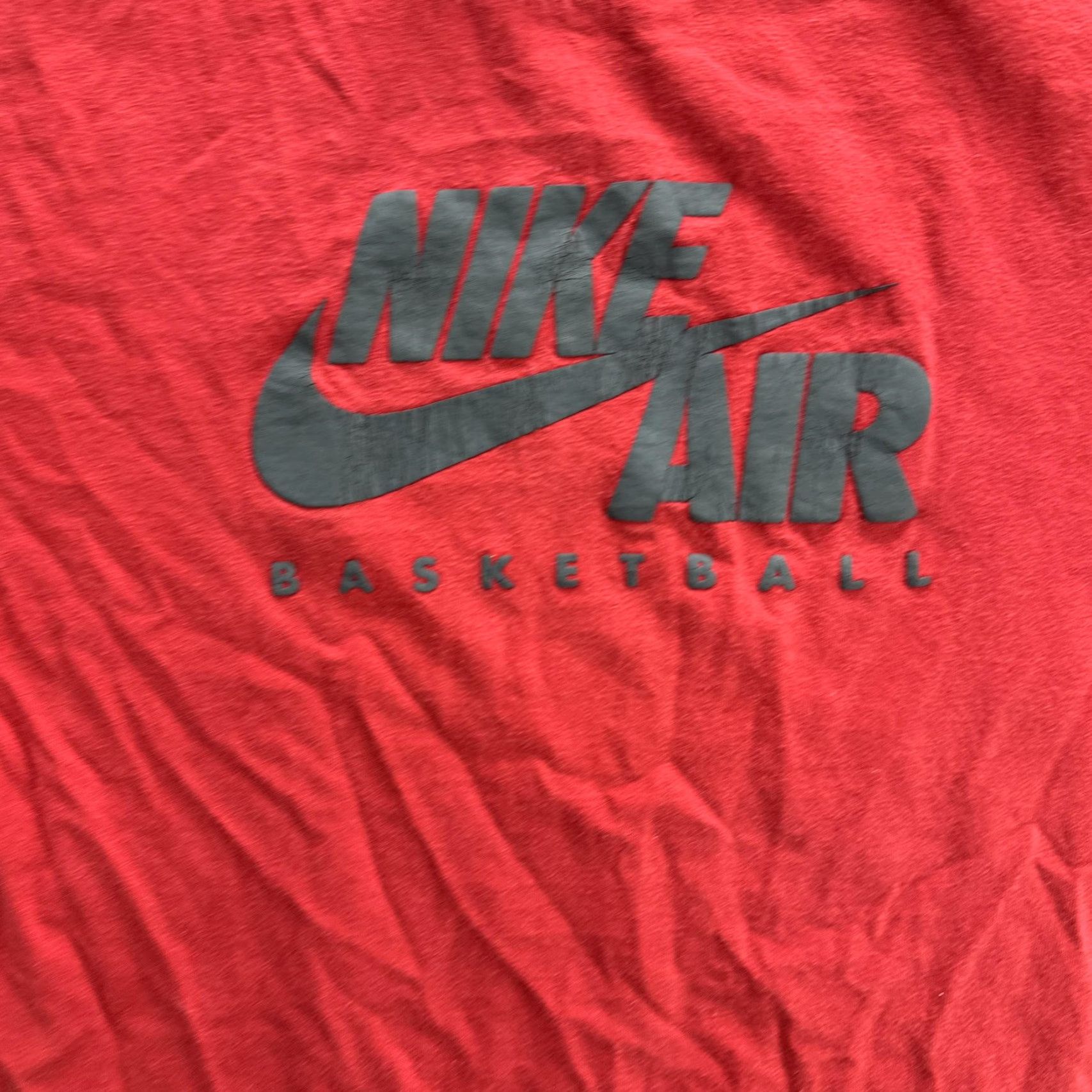 Nike VINTAGE Nike Air Shirt Mens Medium Red Basketball Swoosh Logo Graphic Tee 90s Mens Size US M / EU 48-50 / 2 - 6 Thumbnail