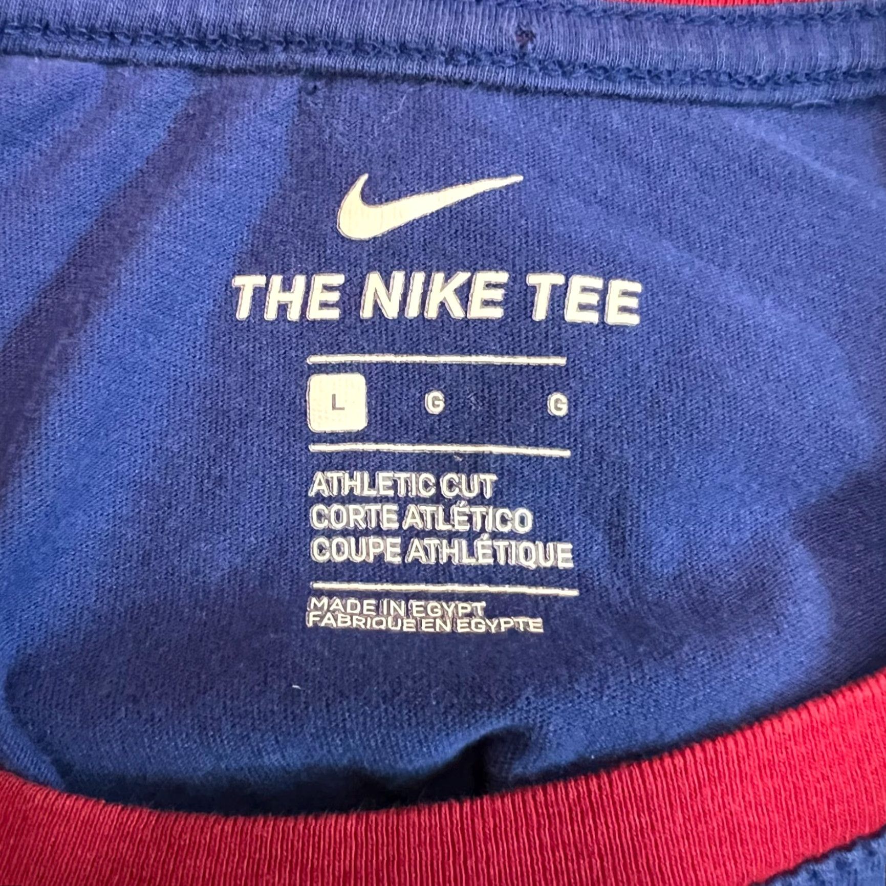Nike VINTAGE Nike Jersey Soccer Shirt Adult Large Blue Embroidered 90s Mens Size US L / EU 52-54 / 3 - 6 Thumbnail