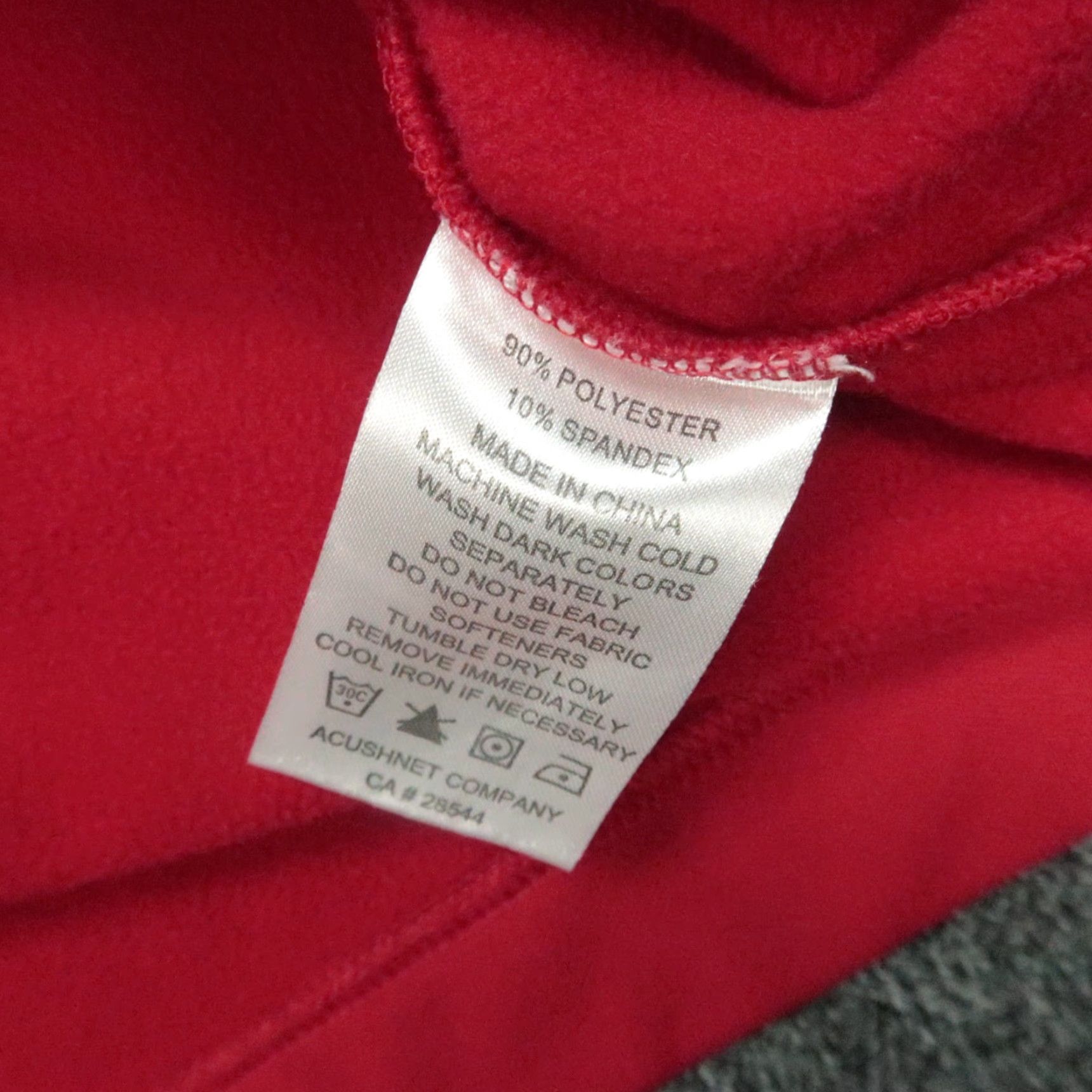 Footjoy FootJoy Pullover Mens M Red Crimson Pique Sport Midlayer 1/4 Zip Mock Neck Light Breathable Athletic Golf Shirt Size US M / EU 48-50 / 2 - 5 Thumbnail