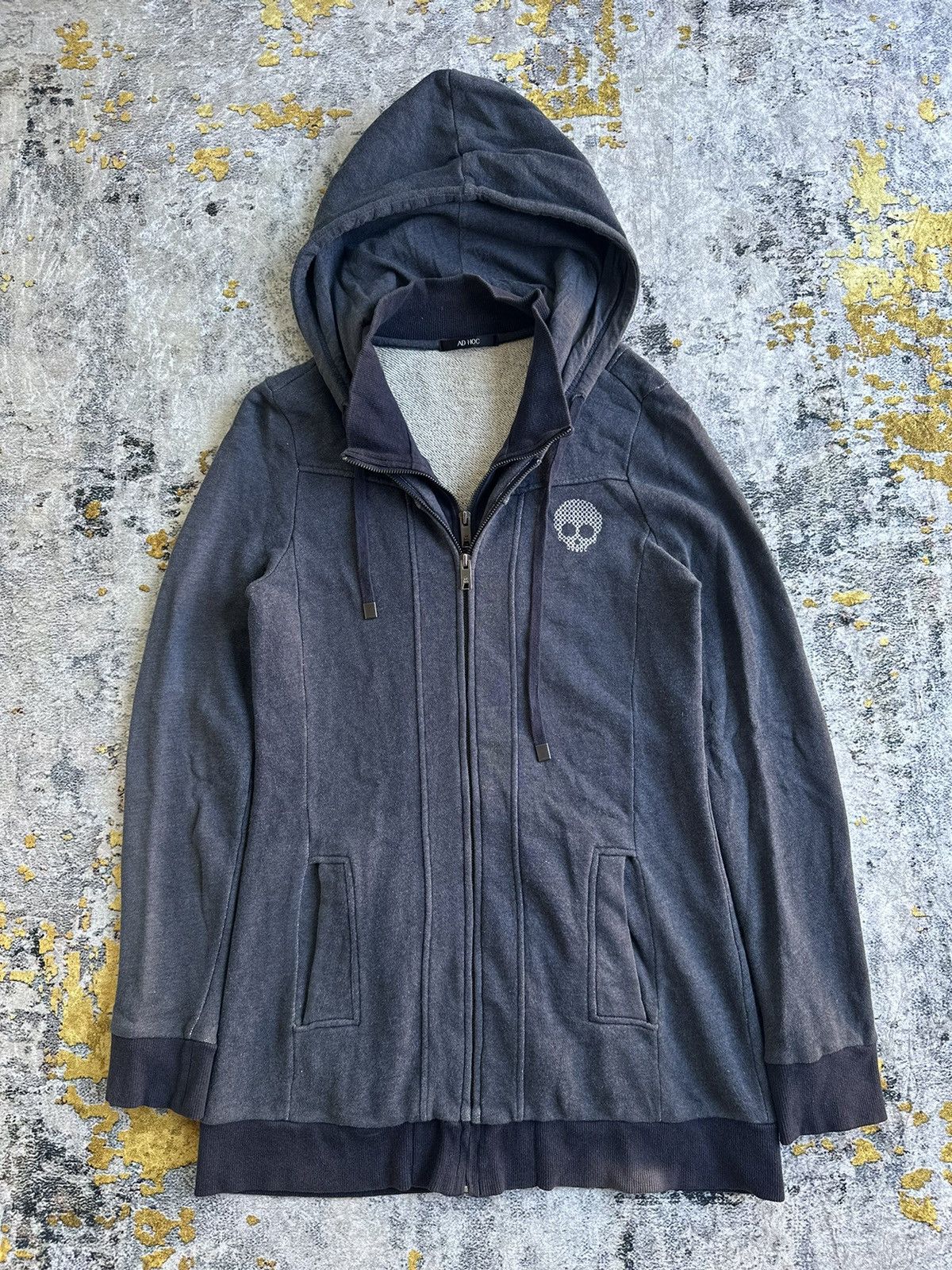 GOA SUNFADED SKULL DOUBLE LAYER AD HOC ZIPPER HOODIE GOA STYLE Size US M / EU 48-50 / 2 - 3 Thumbnail