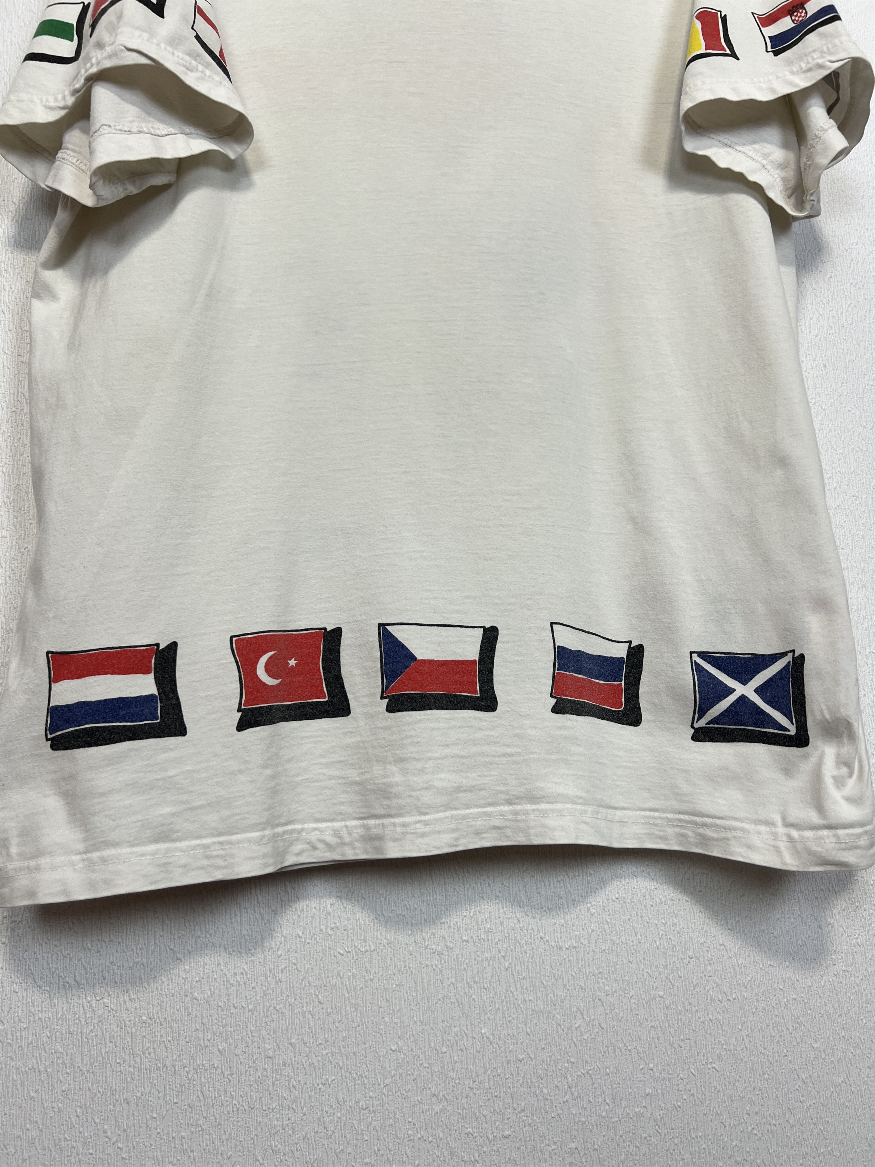 Vintage England EURO Football Shirt Soccer Over Print Jersey Trikot Size US XL / EU 56 / 4 - 10 Thumbnail