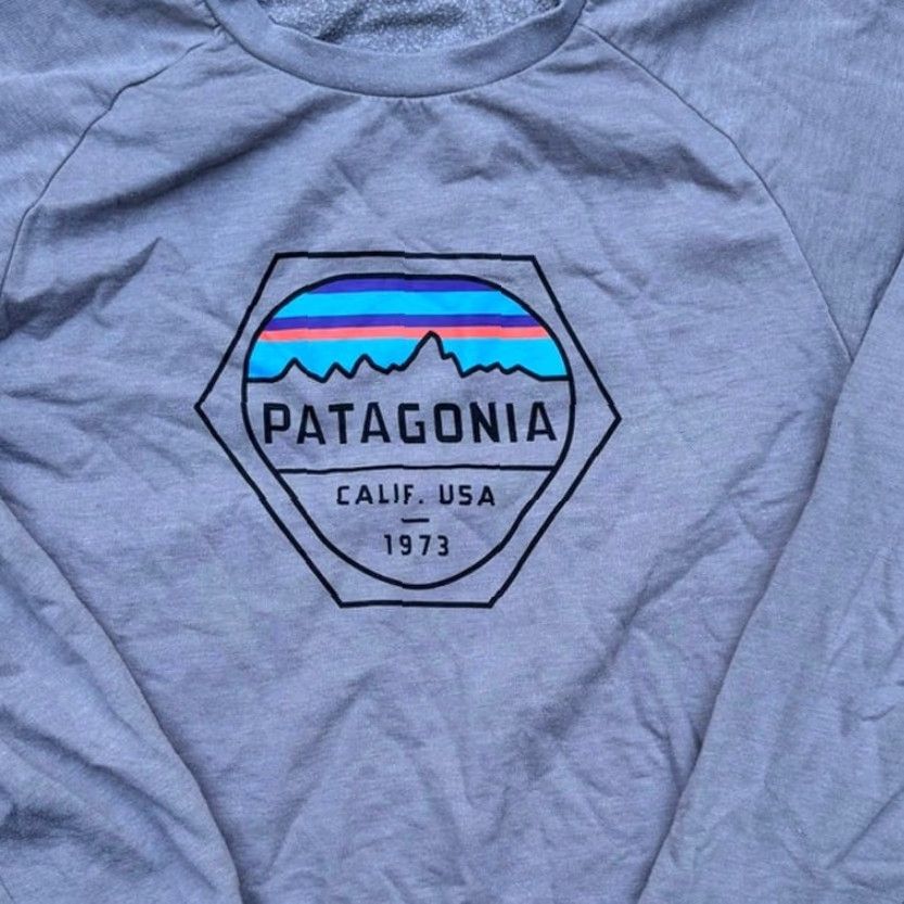 Patagonia Patagonia Uprisal Sweatshirt Fitz Roy Hex Logo Crew Size M Men's Gray Size US M / EU 48-50 / 2 - 3 Thumbnail