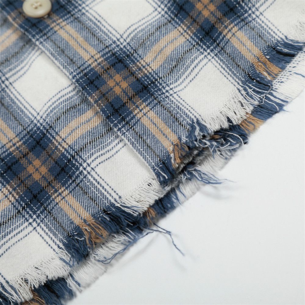 Japanese Brand × Vintage Men's retro loose casual lapel plaid shirt y2k Size US M / EU 48-50 / 2 - 5 Thumbnail