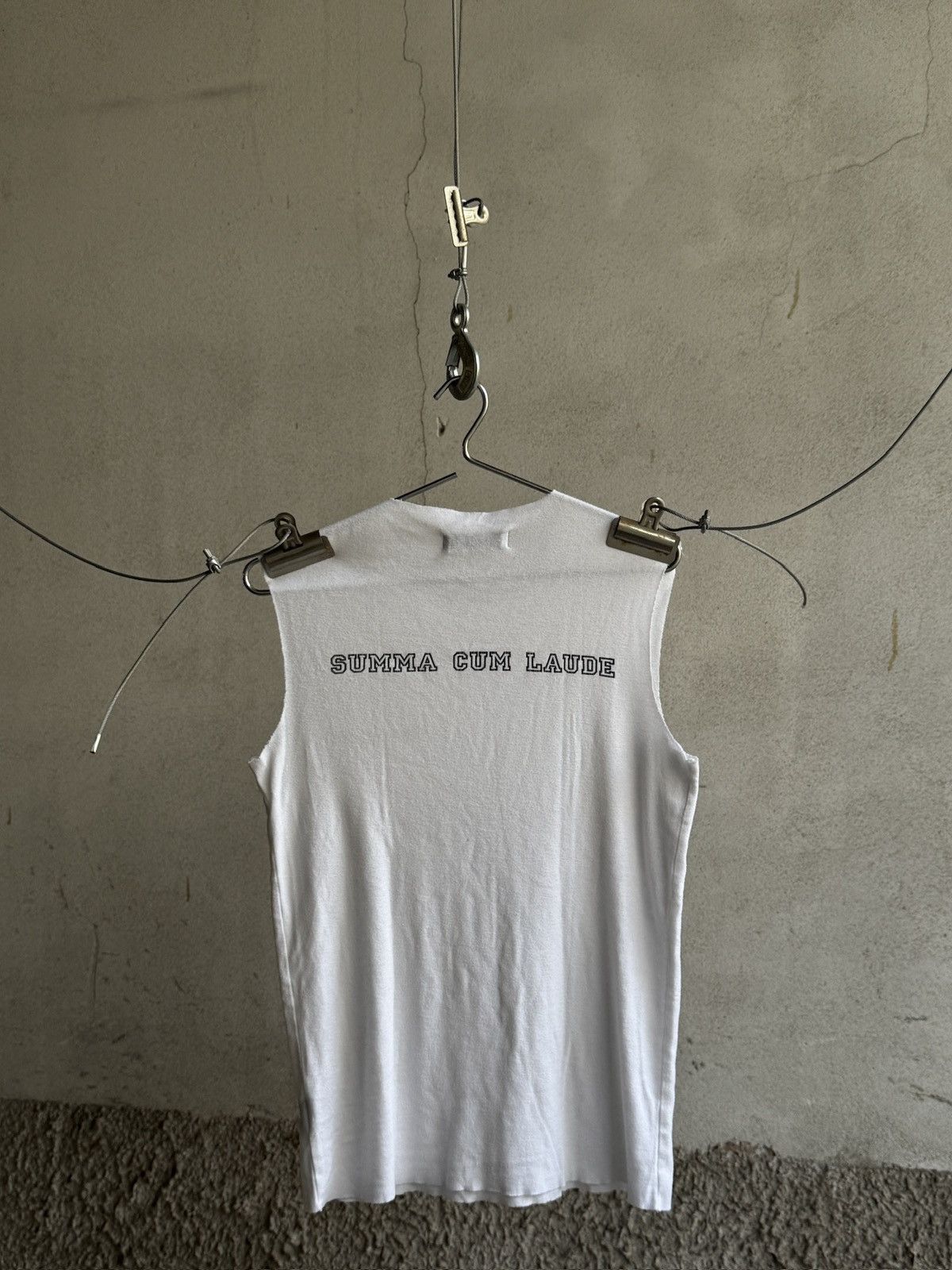Raf Simons Raf Simons S/S 2000 “sum cumma laude” tank top Size US M / EU 48-50 / 2 - 11 Thumbnail