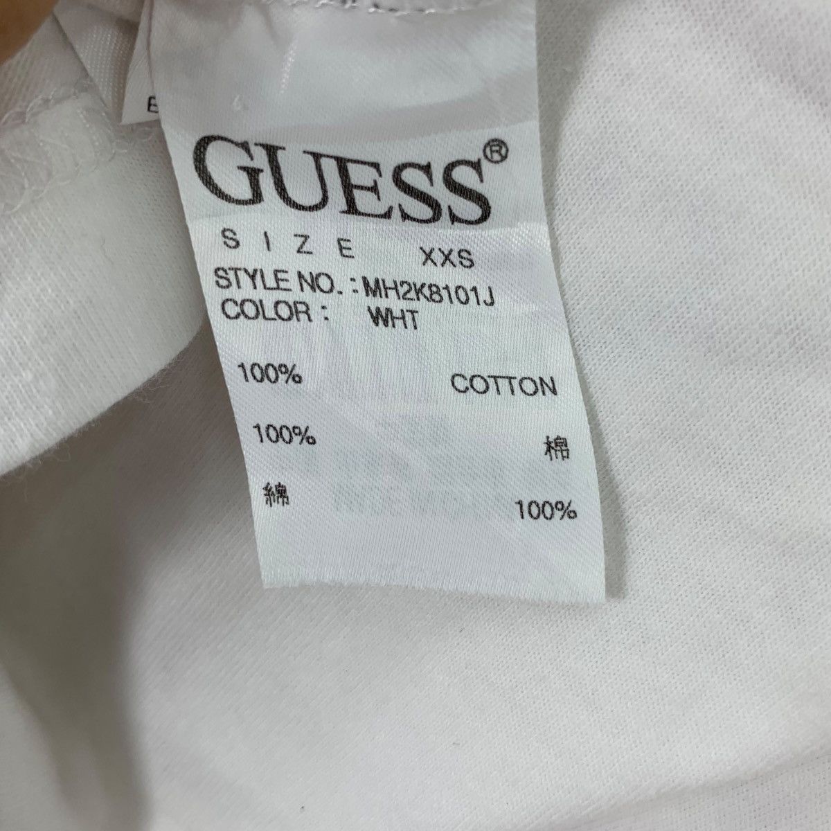 Guess GUESS USA COLLECTION Stock Logo Cropped Top Tee Shirt Size XXS / US 00 / IT 34 - 6 Thumbnail