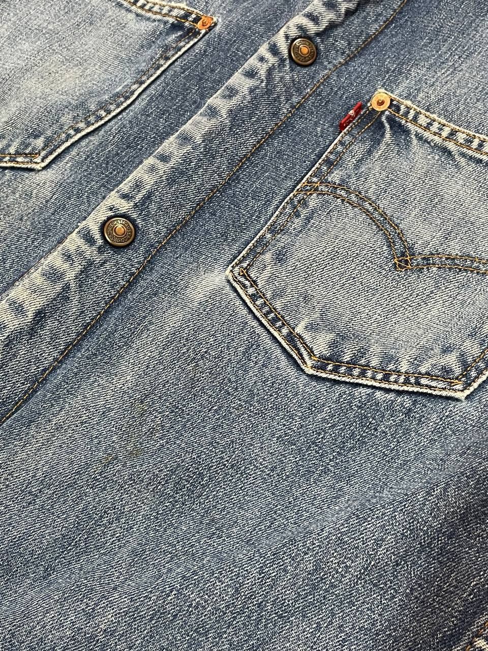 Levi's Distressed Vintage Levi’s Sherpa Chore Worker Denim Jacket Size US L / EU 52-54 / 3 - 9 Thumbnail