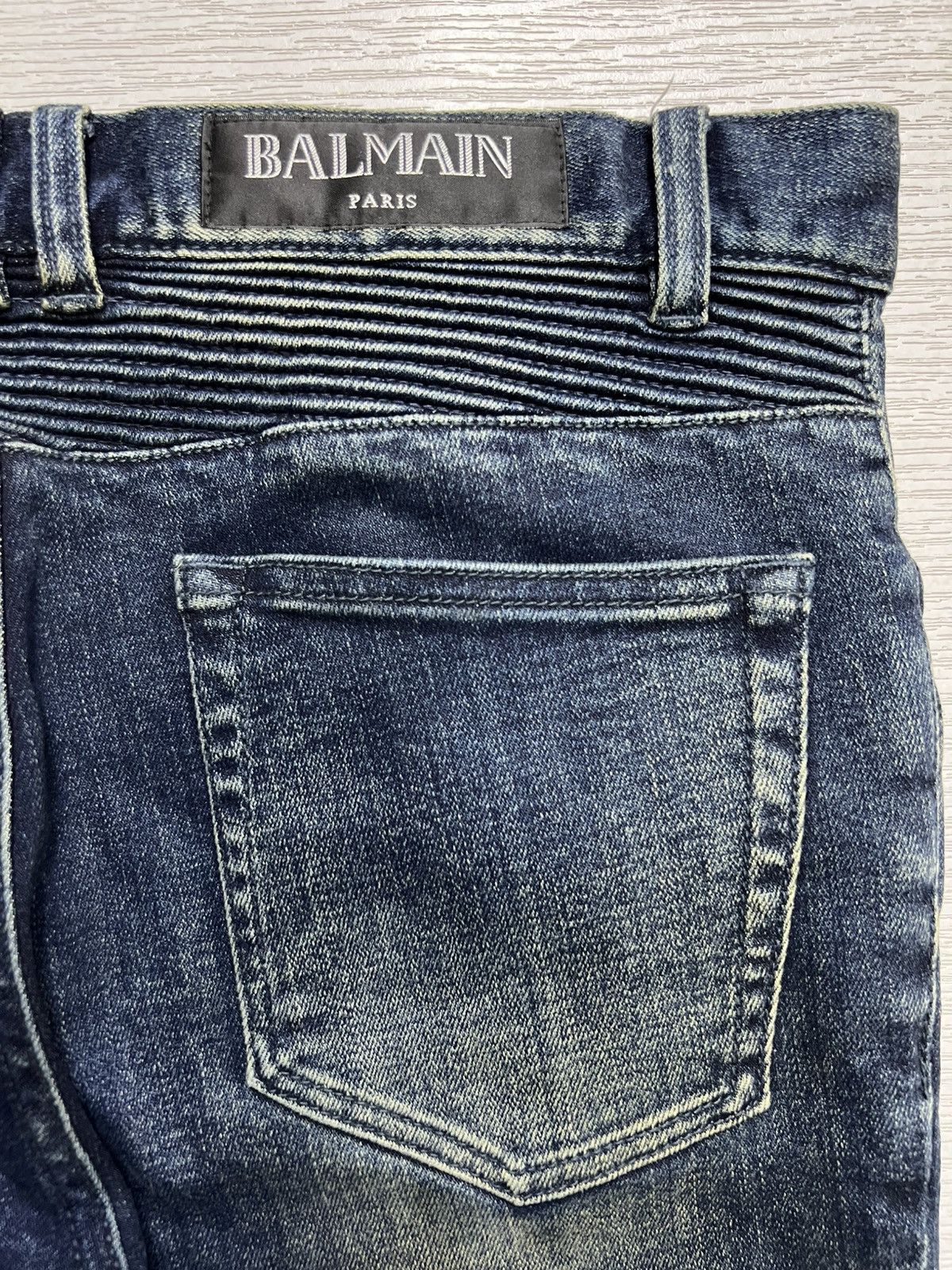 Balmain Balmain - Christophe Decarnin - Washed Biker Jeans Size US 30 / EU 46 - 13 Thumbnail