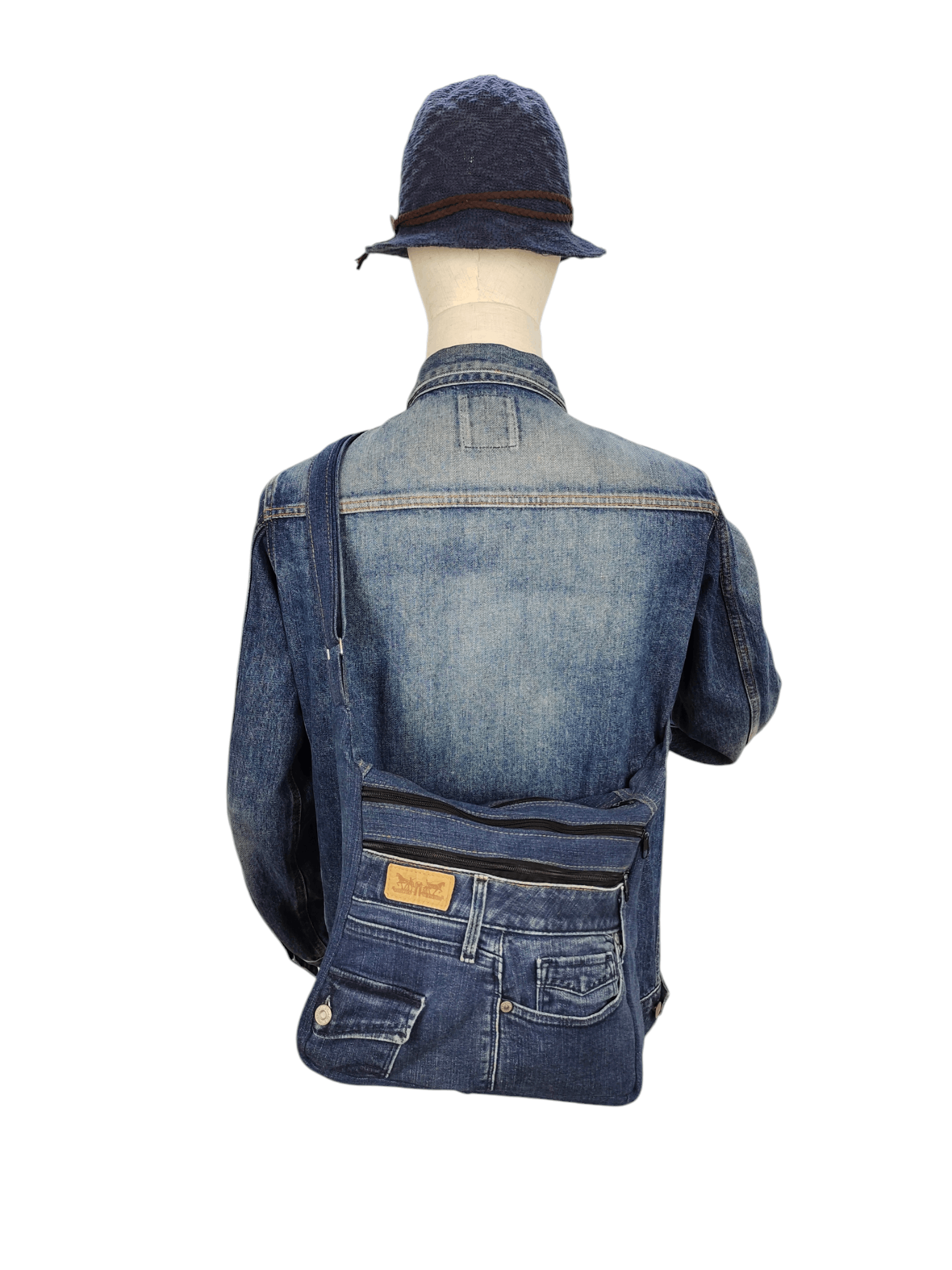 Japanese Brand Vintage Levis Custom Crossbody Sling Denim Bag Size ONE SIZE - 2 Thumbnail