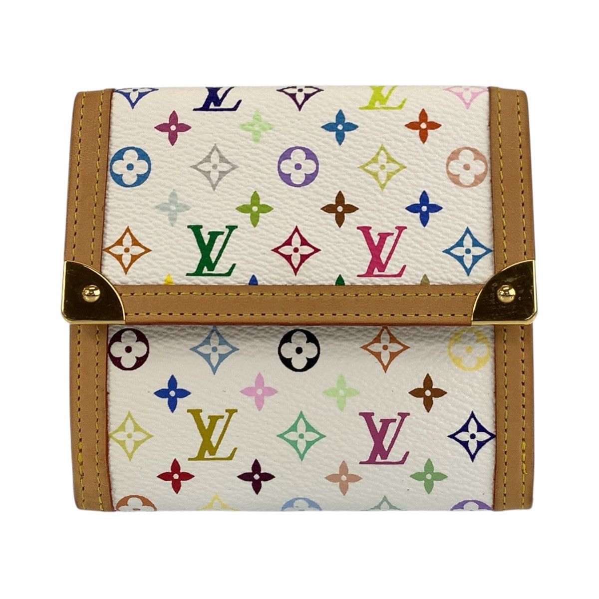 Louis Vuitton Louis Vuitton Louis Vuitton Multicolore Portemonnaie Billets Cartes compact wallet Textile Short Wallet M92983 DUTY FREE for USA Size ONE SIZE - 1 Thumbnail