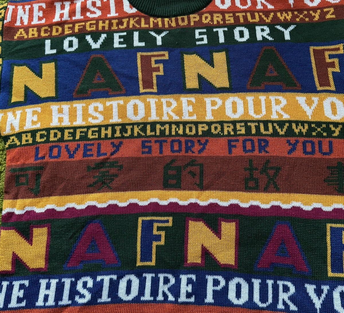 Japanese Brand × Vintage Naf Naf 1990s vintage embroidery coloured sweater Size US L / EU 52-54 / 3 - 3 Thumbnail