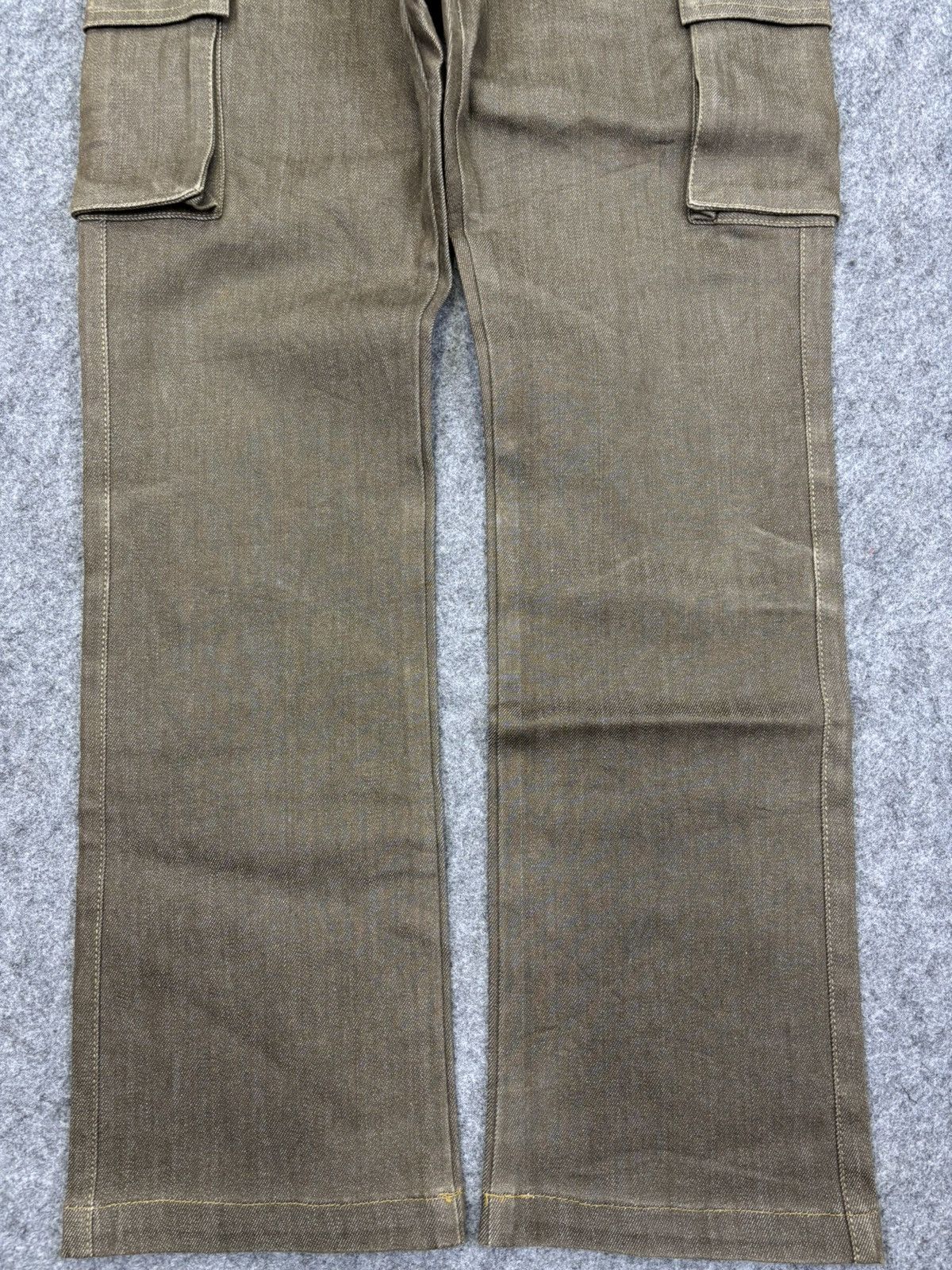 Designer INED Homme Super Japanese Designer Flare Cargo Denim F737 Size US 30 / EU 46 - 4 Thumbnail