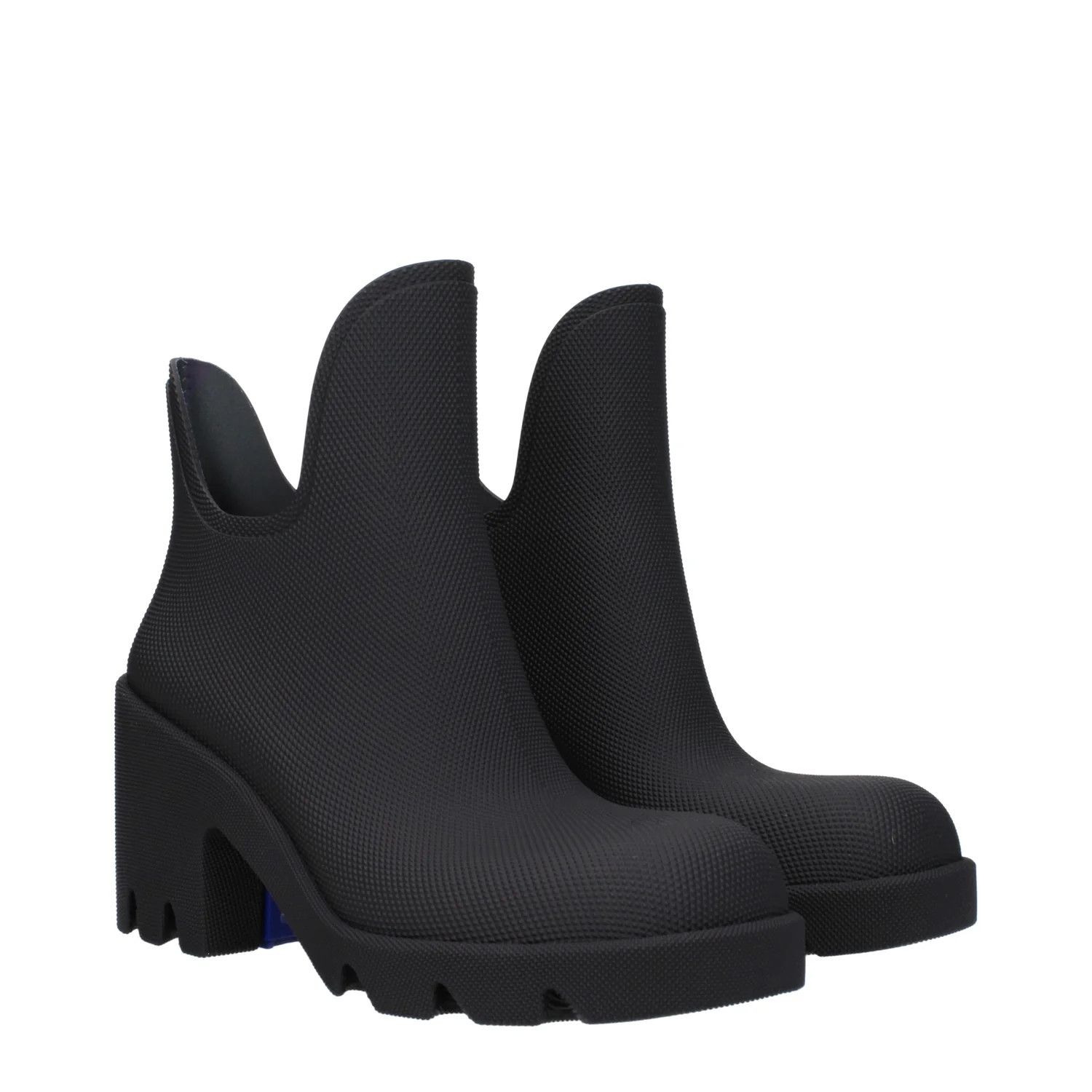 Burberry ob1o1e1024 Rubber Ankle Boots in Black Size US 8 / IT 38 - 2 Thumbnail